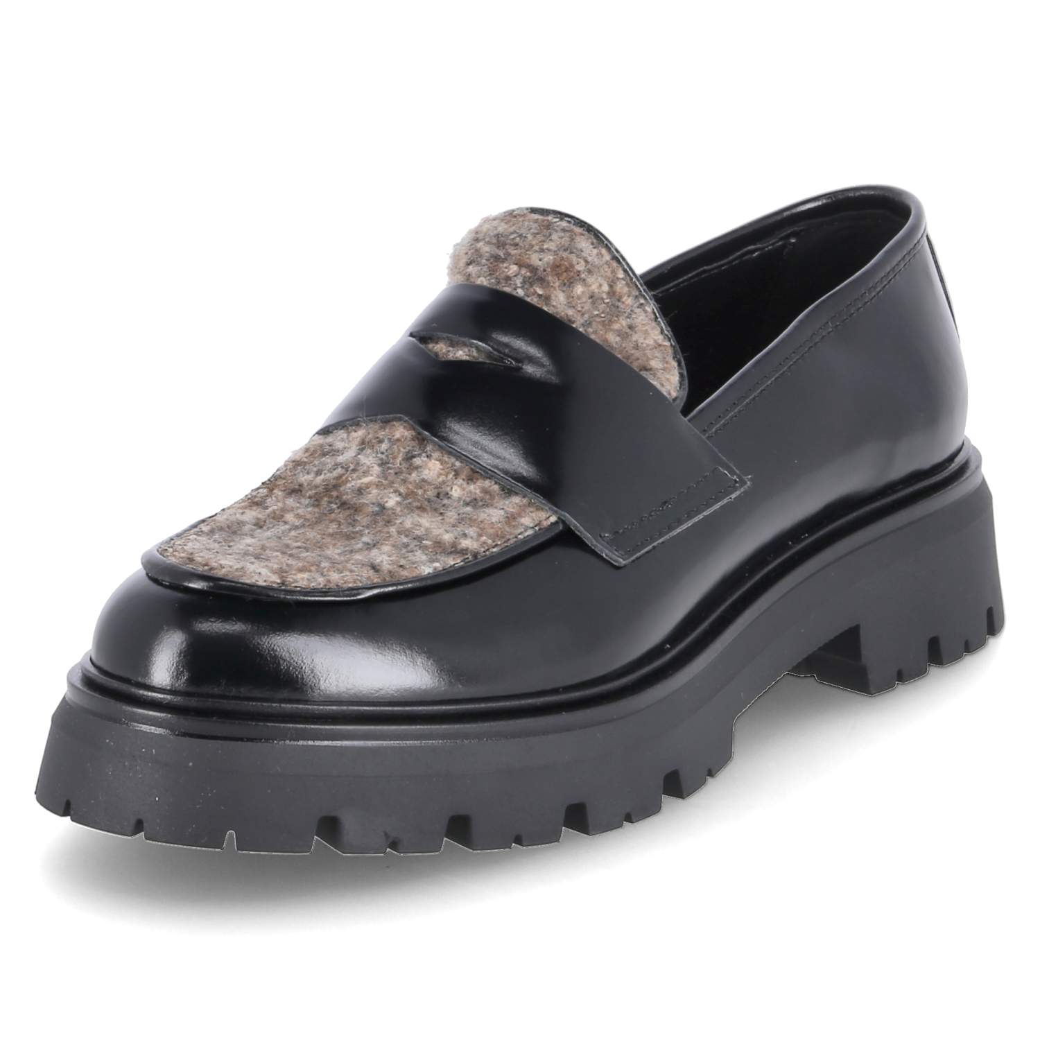 Kaerlek Loafer - nero/taupe