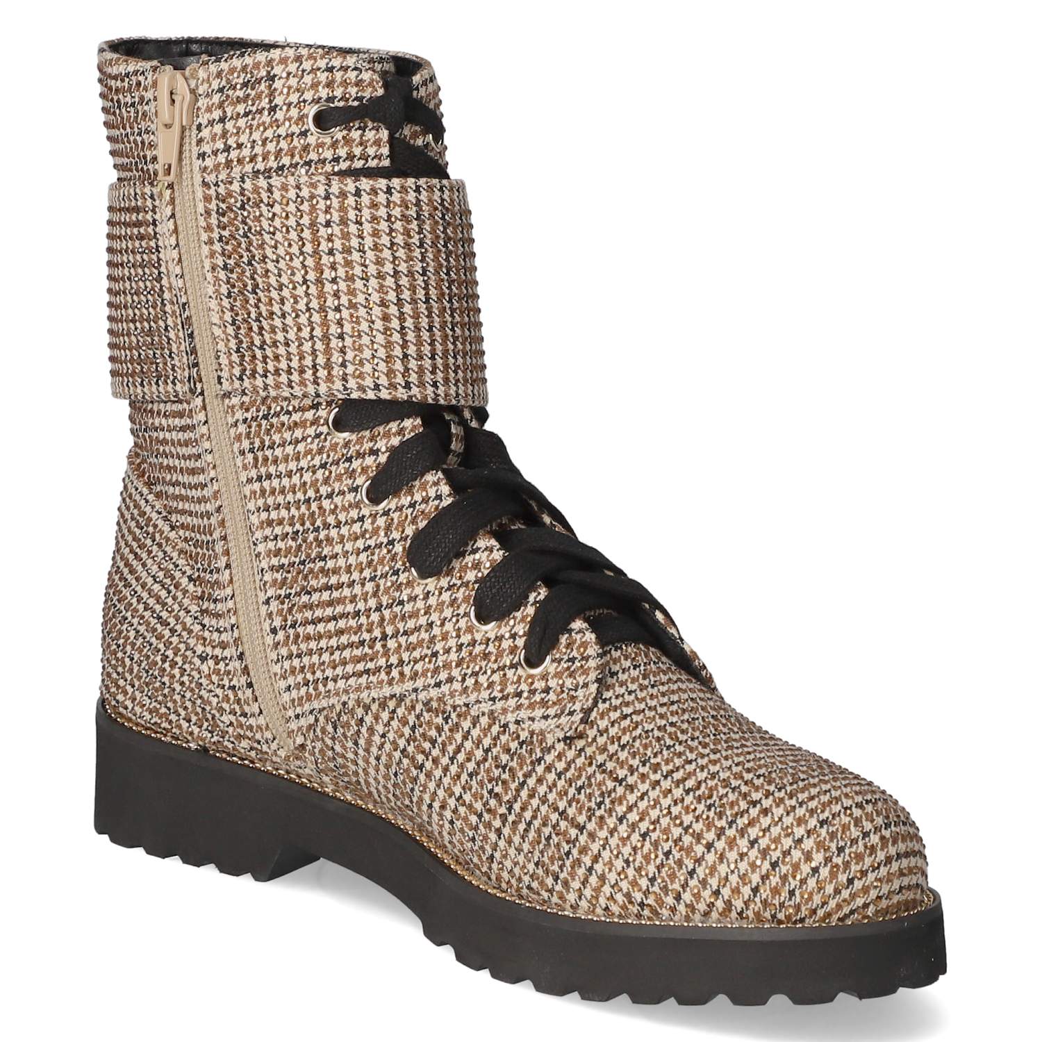 La Strada Schnürstiefeletten - beige