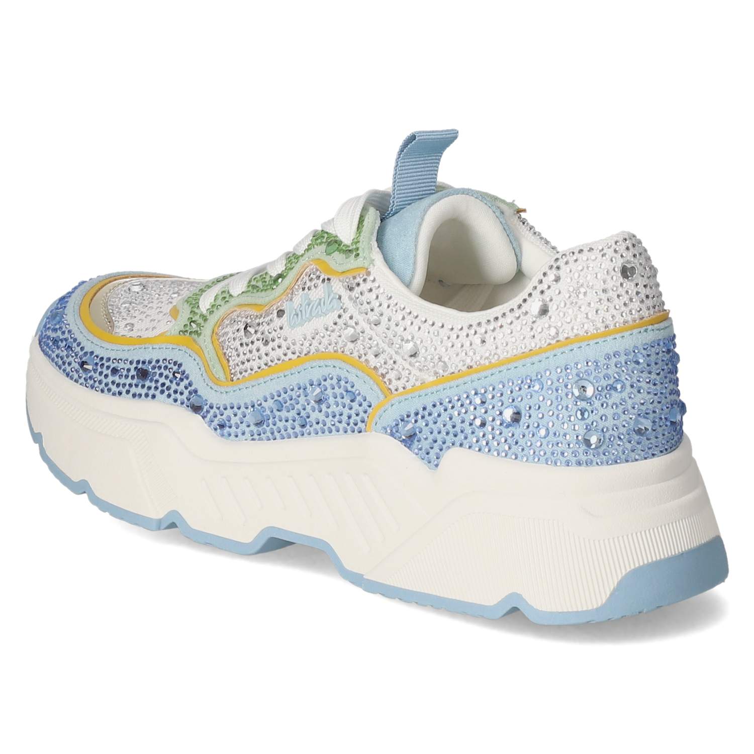La Strada Low Sneaker - lt blue white