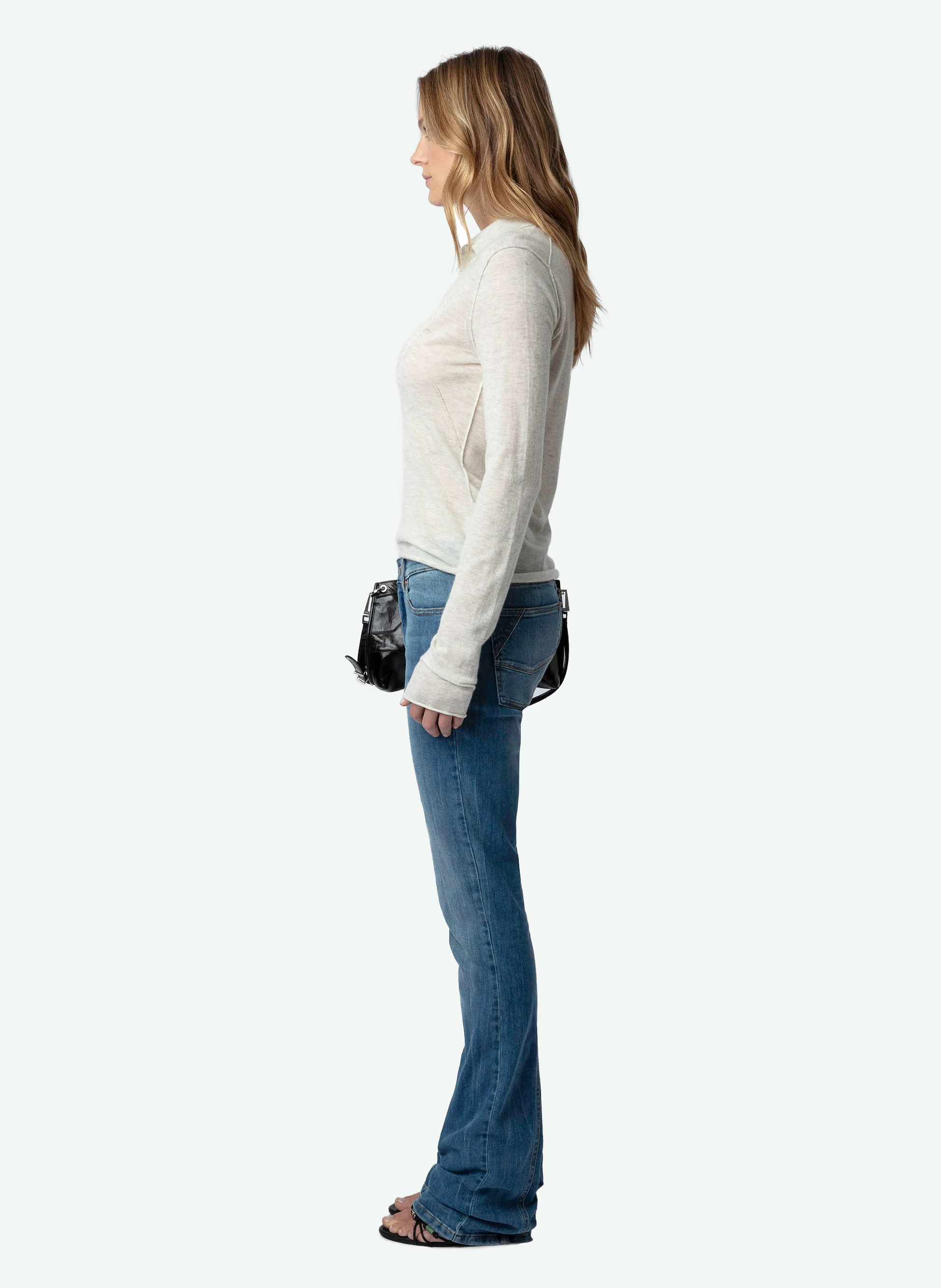 SALLY - Pull droit en cachemire| Blanc