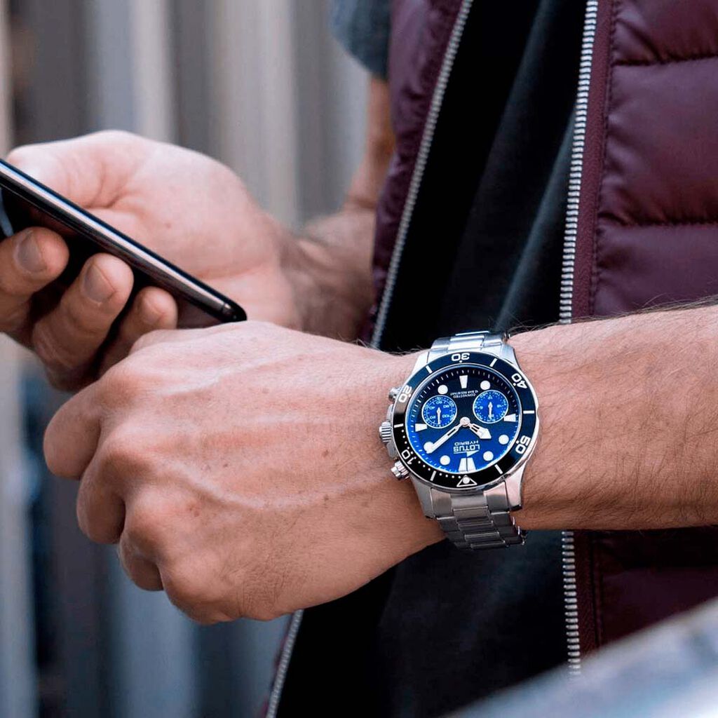 Montre Lotus Connected Bleu Et Noir