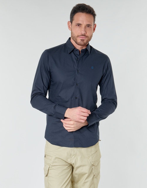 G-Star Raw - DRESSED SUPER SLIM SHIRT LS - Bleu