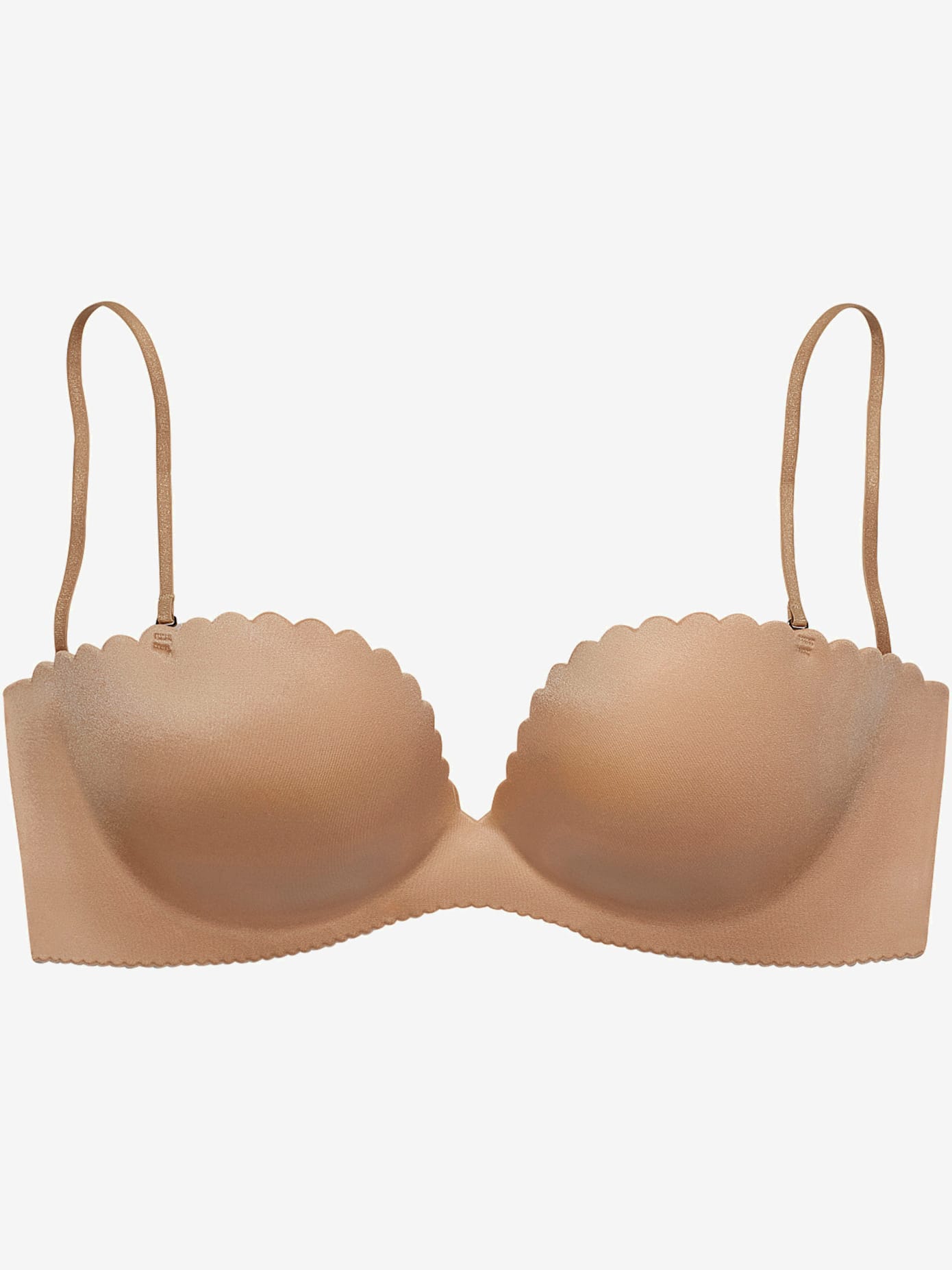 Soutien-gorge push-up soutien-gorge balconnet sans coutures confortable avec bords ondulés
