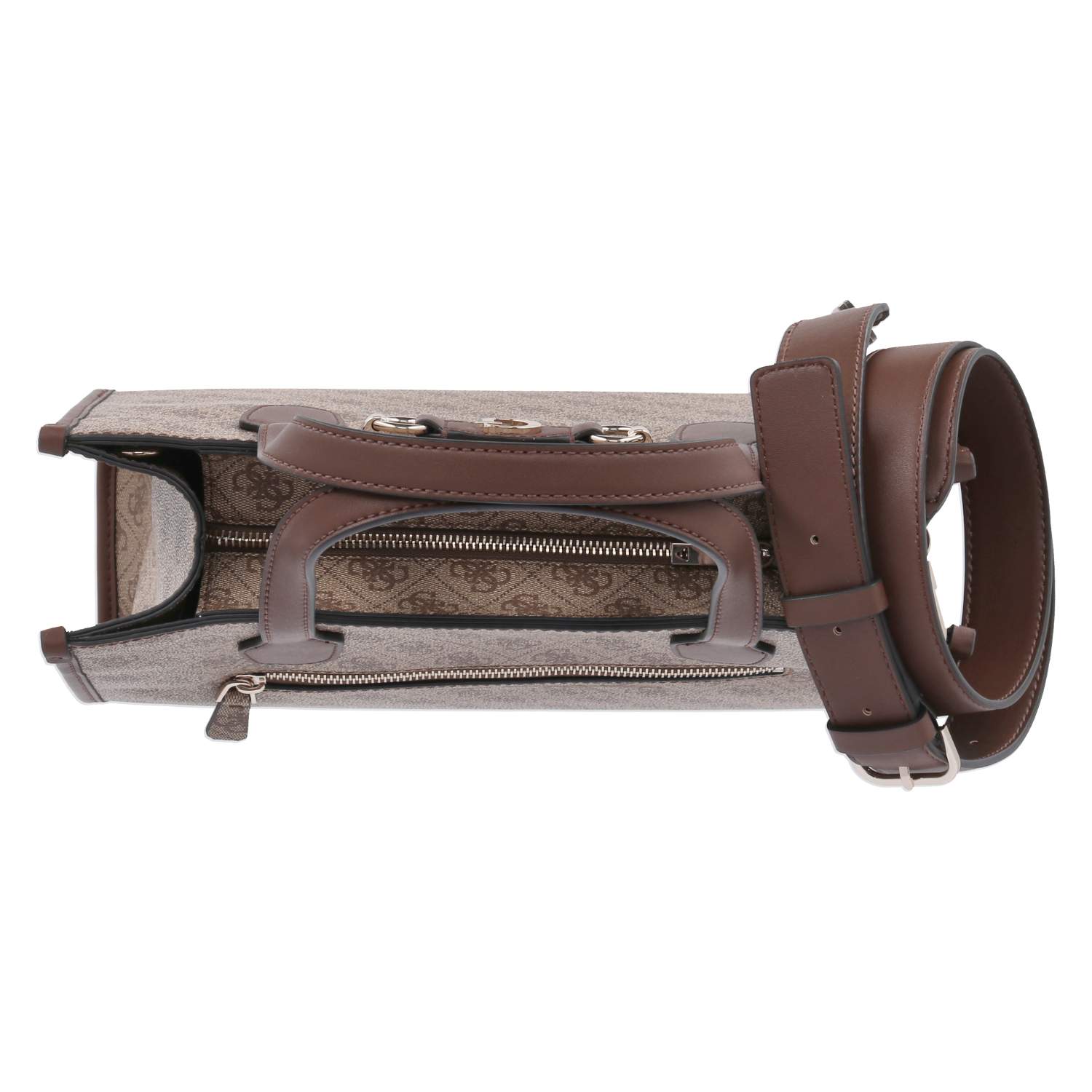 Guess Handtasche IZZY - latte logo brown