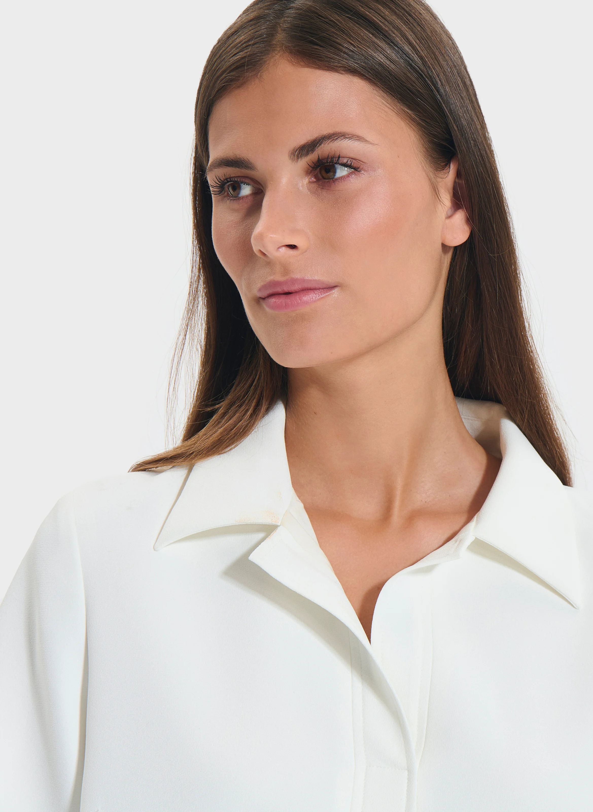 TENDRESSE - Top col chemise | Blanc