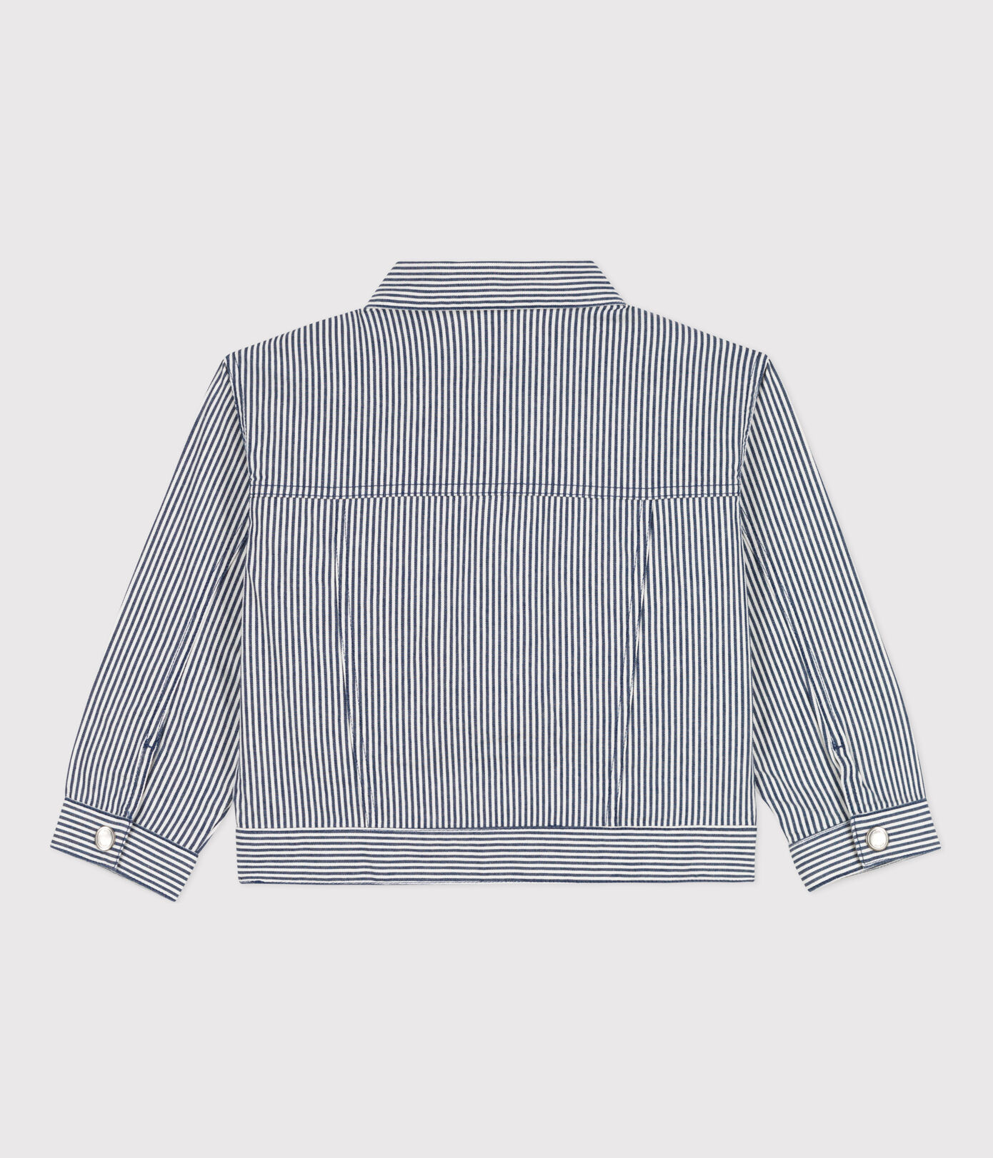Veste en toile de coton rayée enfant fille