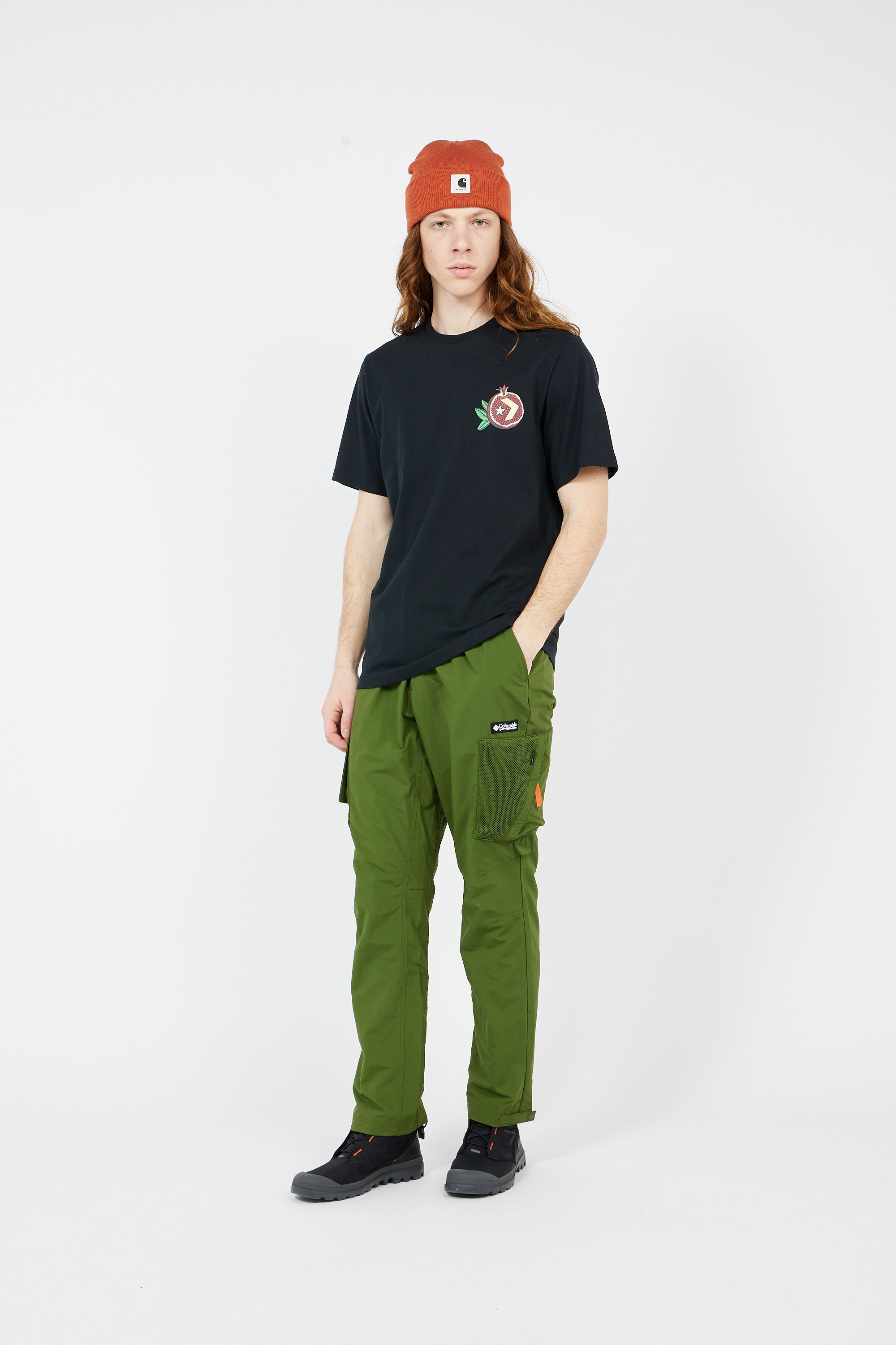 CONVERSE t-shirt POMEGRANATE Noir