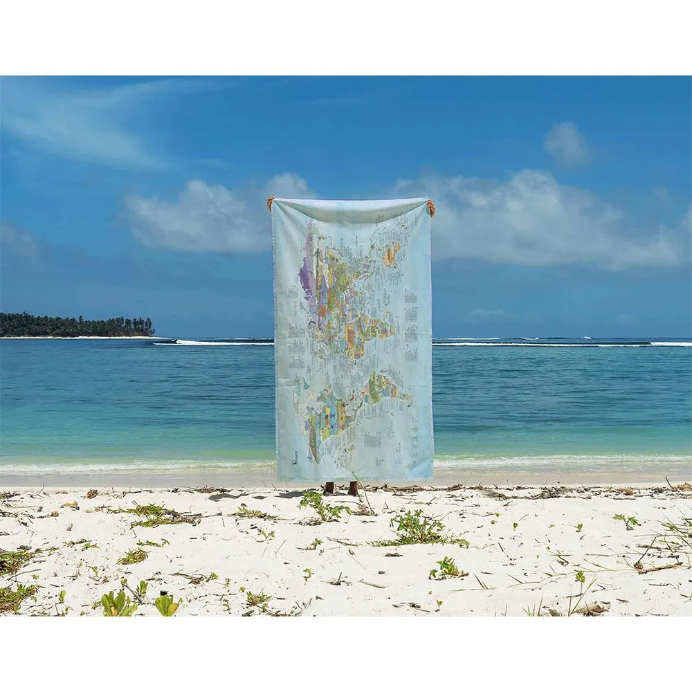 Awesome maps Kitesurfkarte: Die besten Orte der Welt handtuch