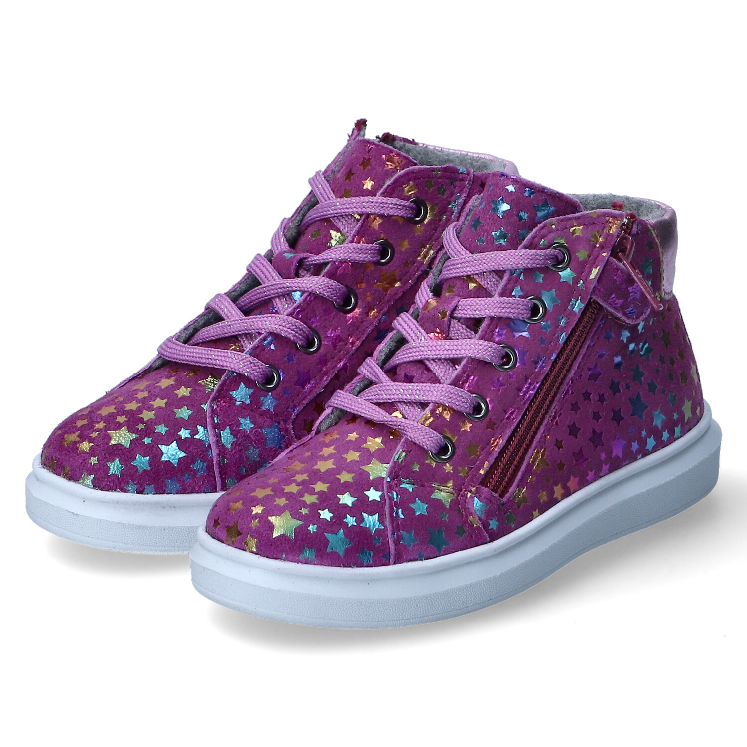 Richter Schnürstiefeletten - magenta/candy