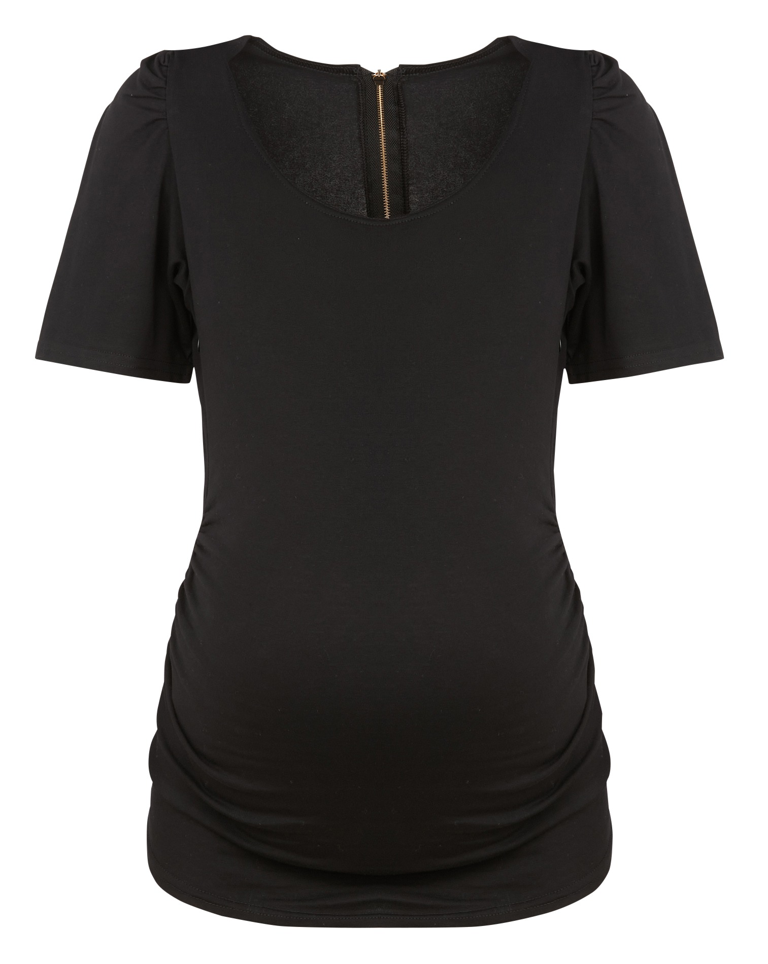 AGAFAY - Tee-shirt col rond en coton | Noir