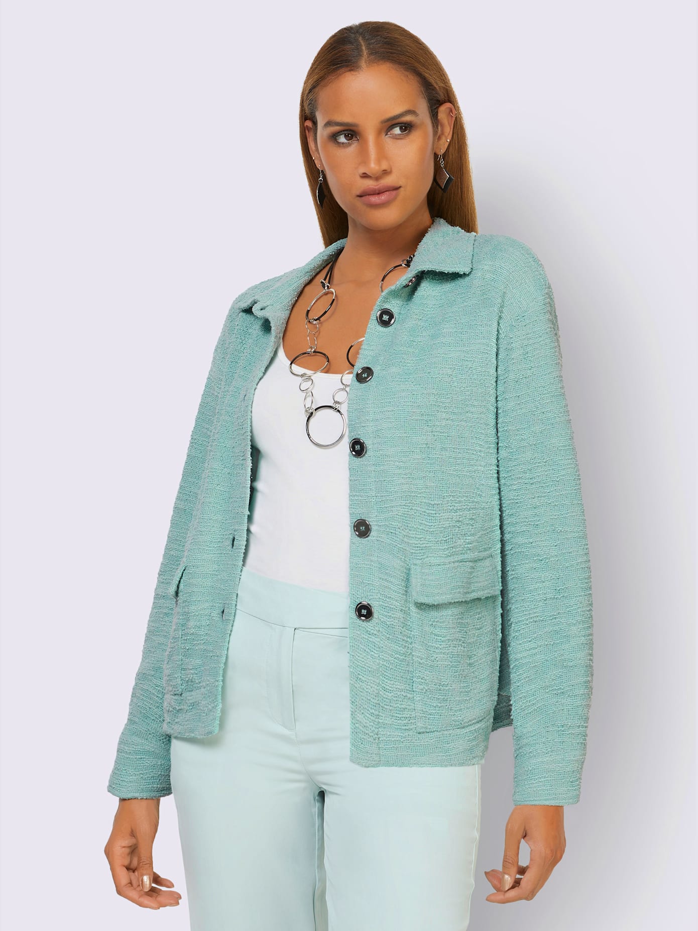 Blazer en jersey 60% coton