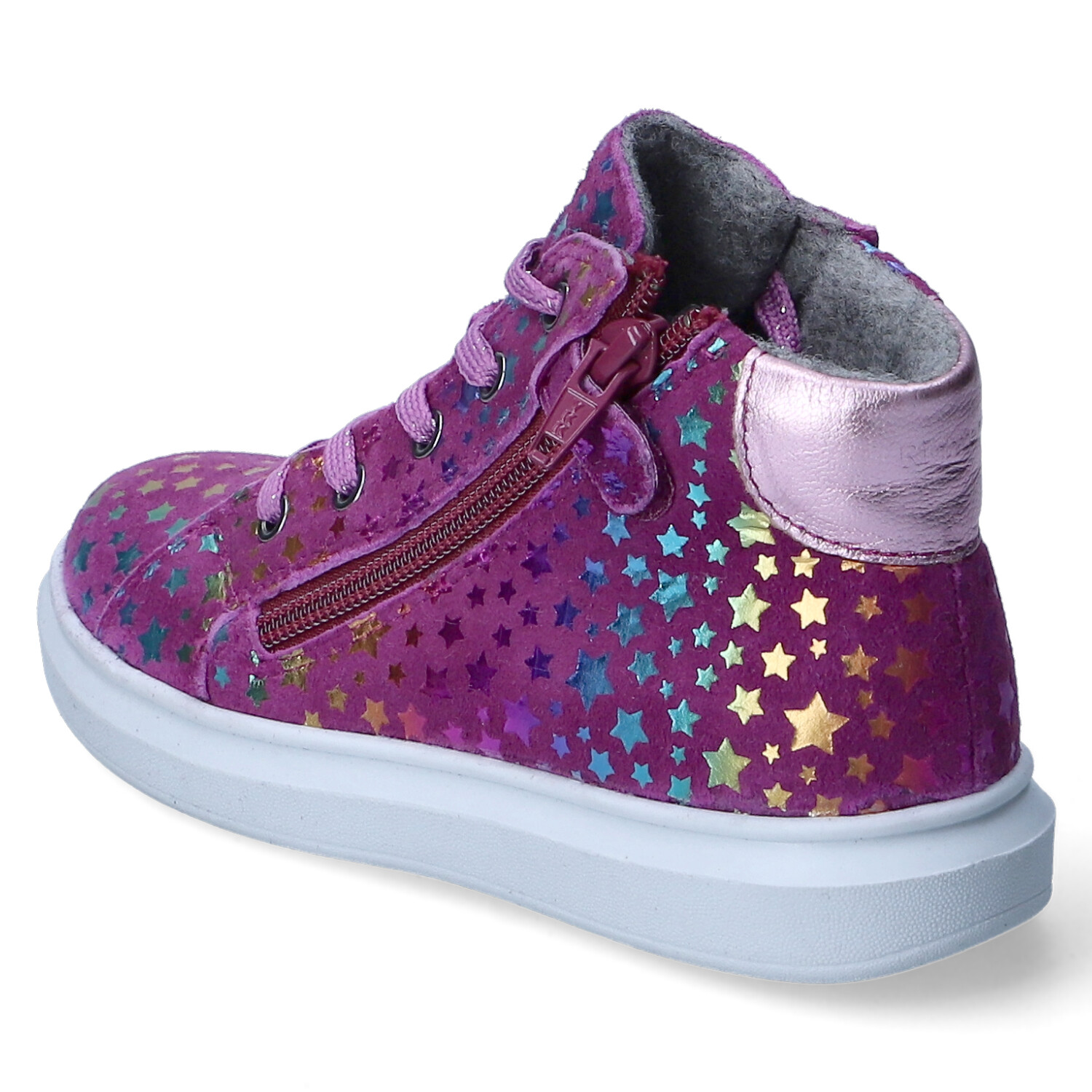 Richter Schnürstiefeletten - magenta/candy