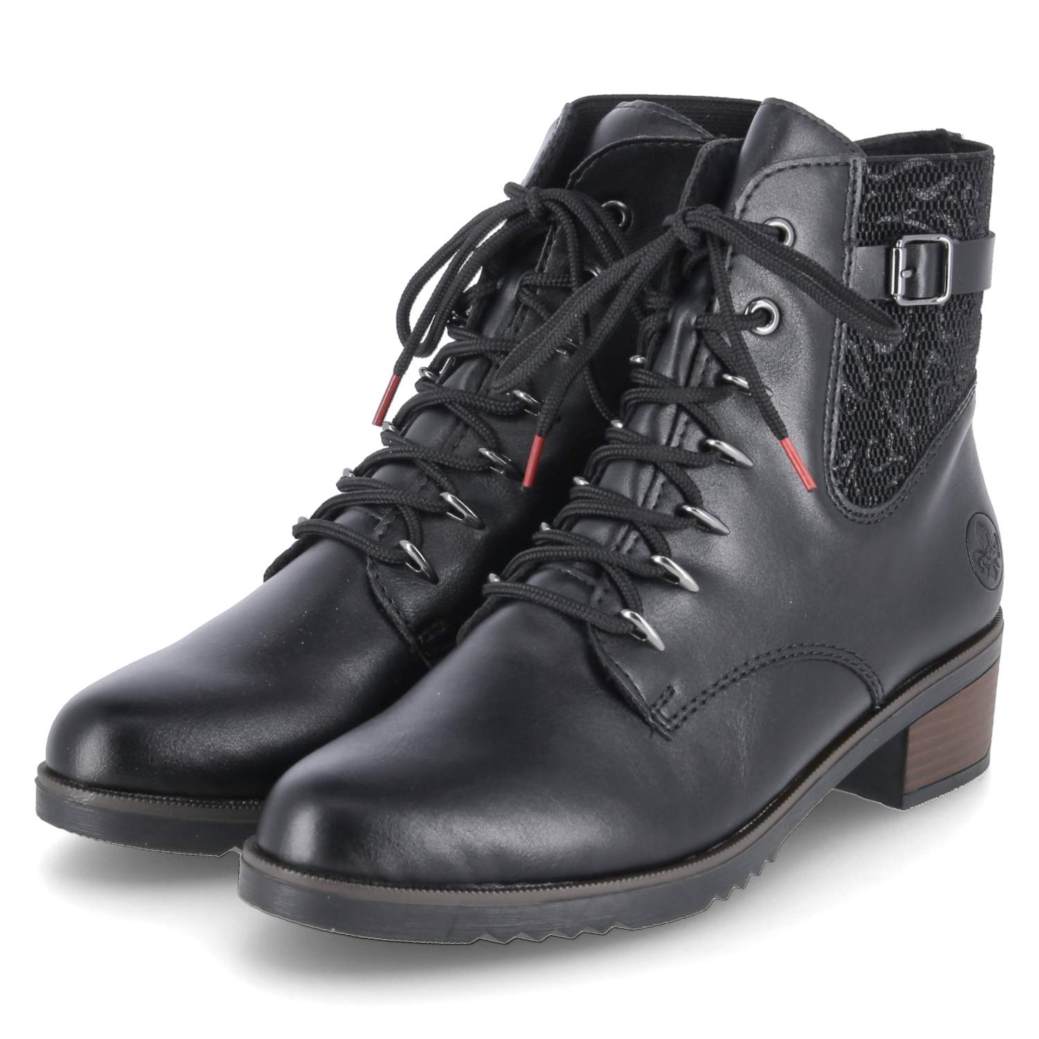Rieker Schnürstiefeletten - schwarz