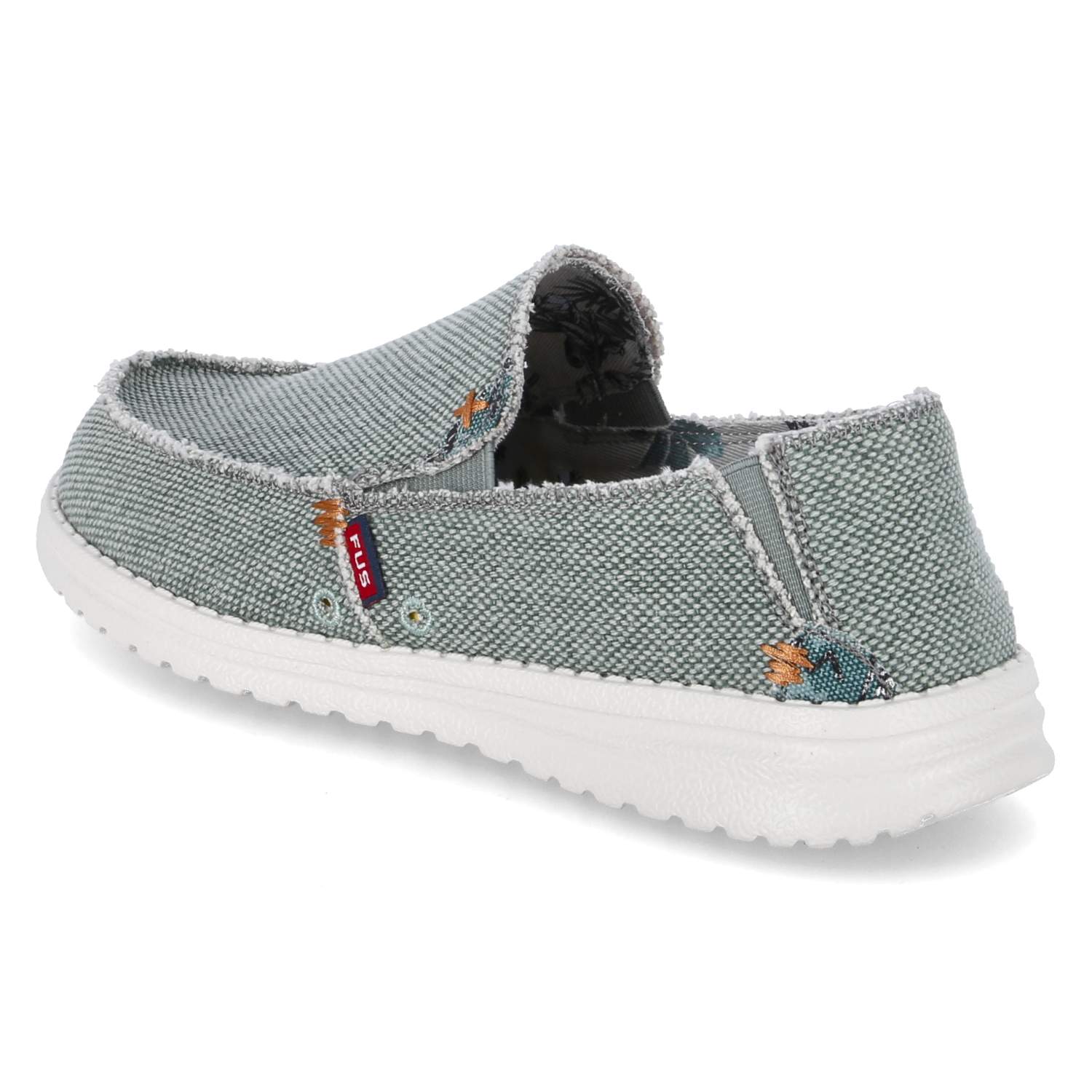 Fusion Mokassins JOHN - blk washed canvas