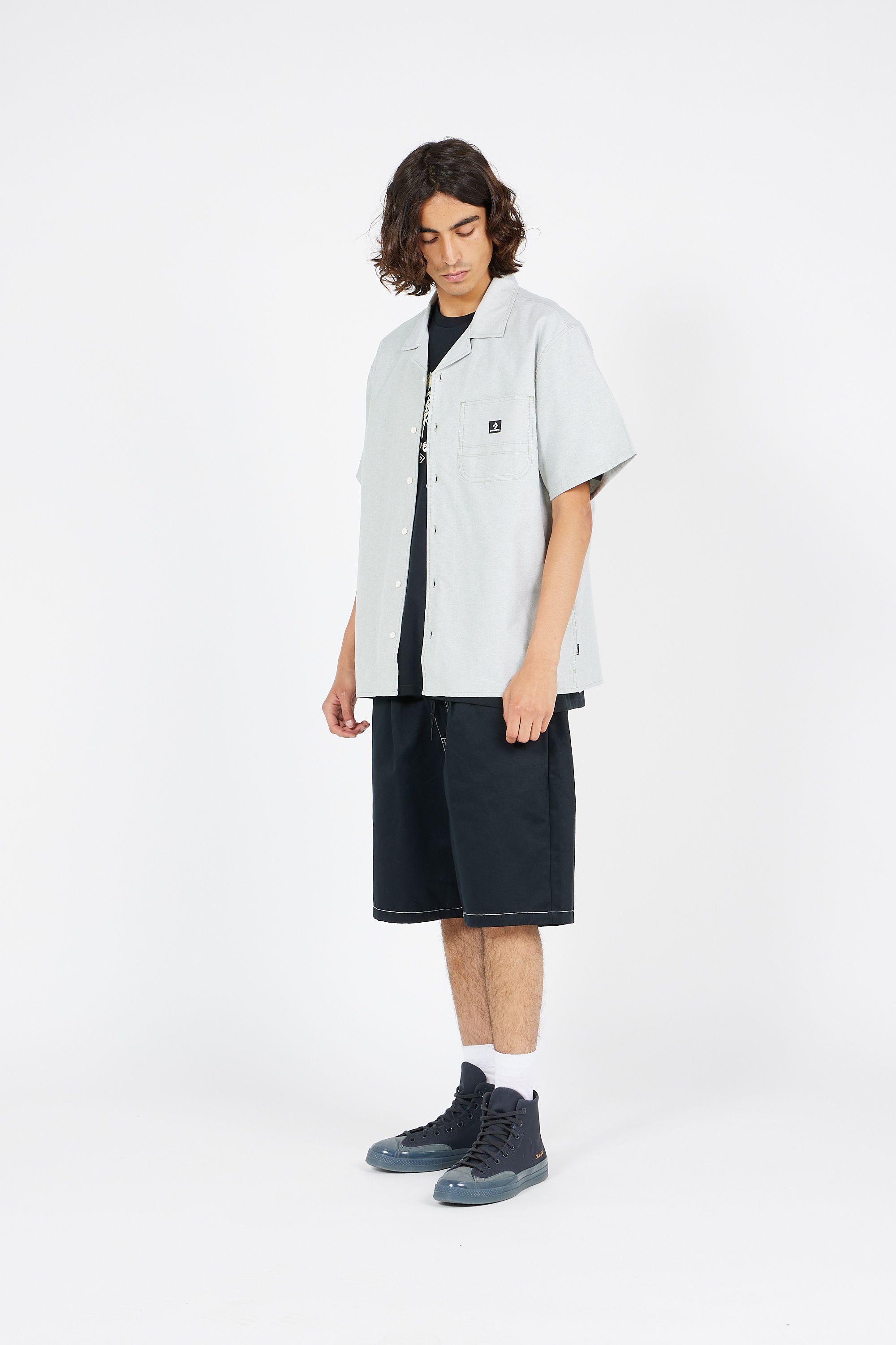 CONVERSE chemise Skate Woven Vert