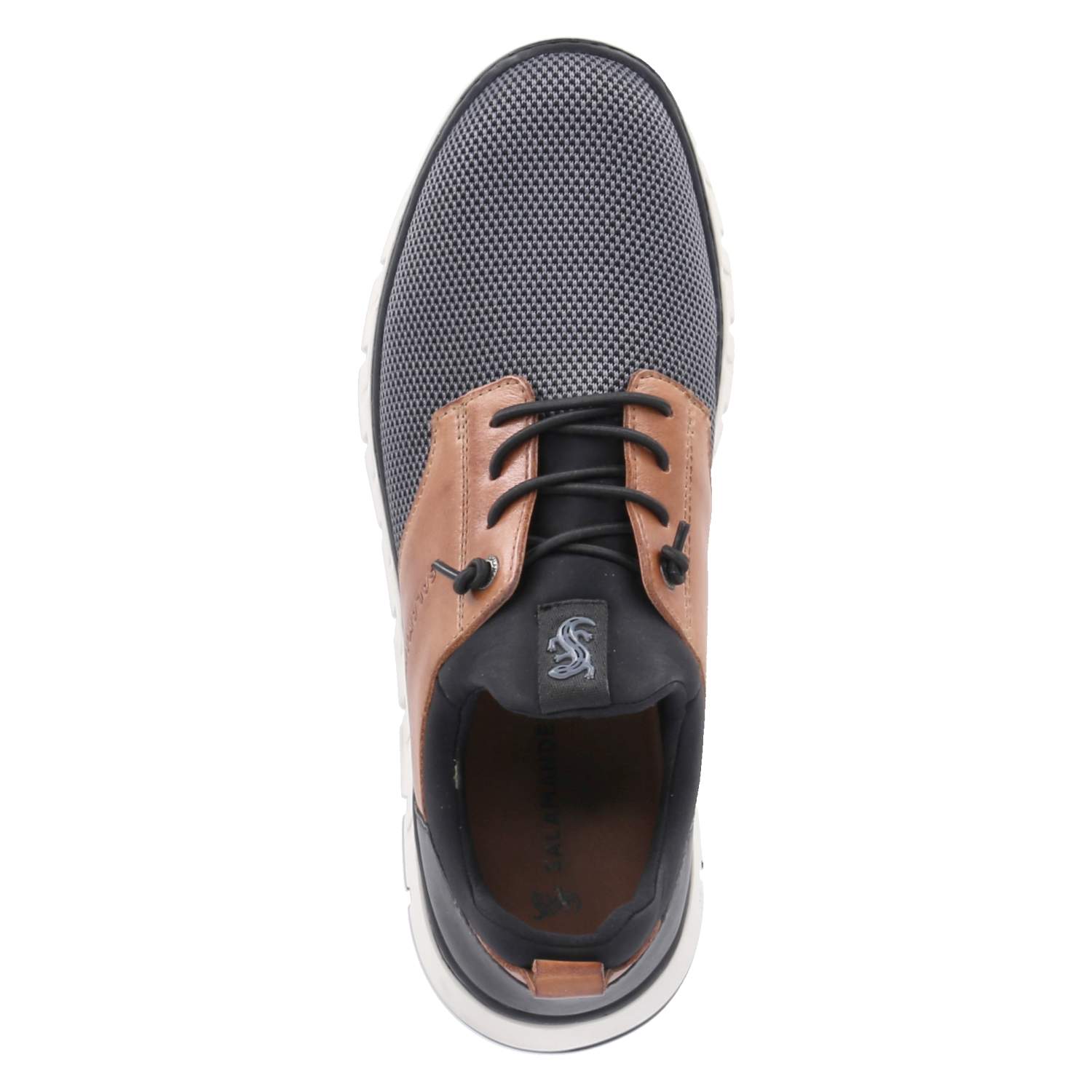 Salamander Slipper - dark grey / cognac