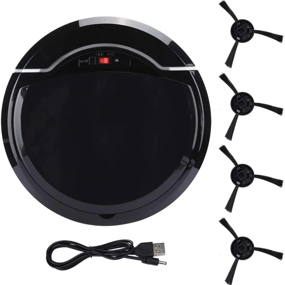 Robot aspirateur Intelligent pour Carrelage Dur et Tapis noir Vendos85