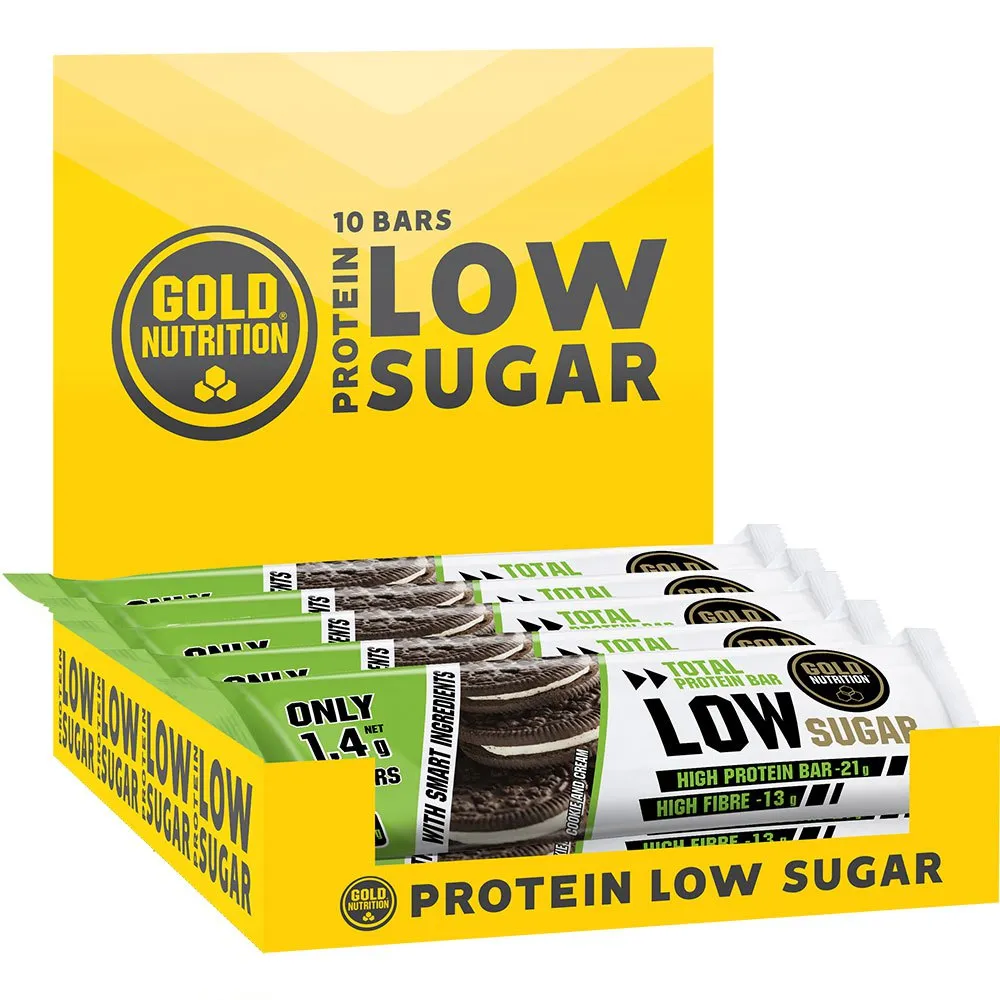 Gold nutrition Proteinarmes zuckerarmes & Plätzchen Sahne 60gr 10 einheiten
