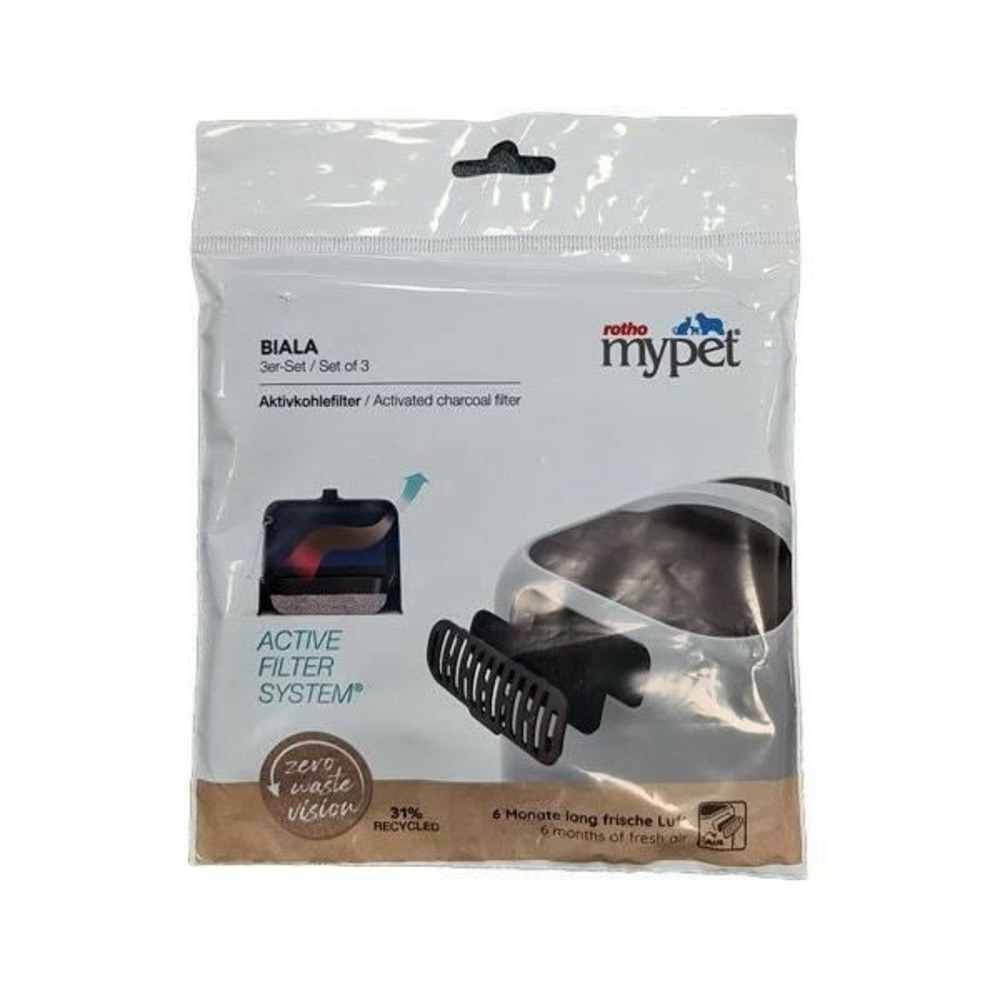 Filtres rechanges pour maison de toilette biala - set de 3 filtres
