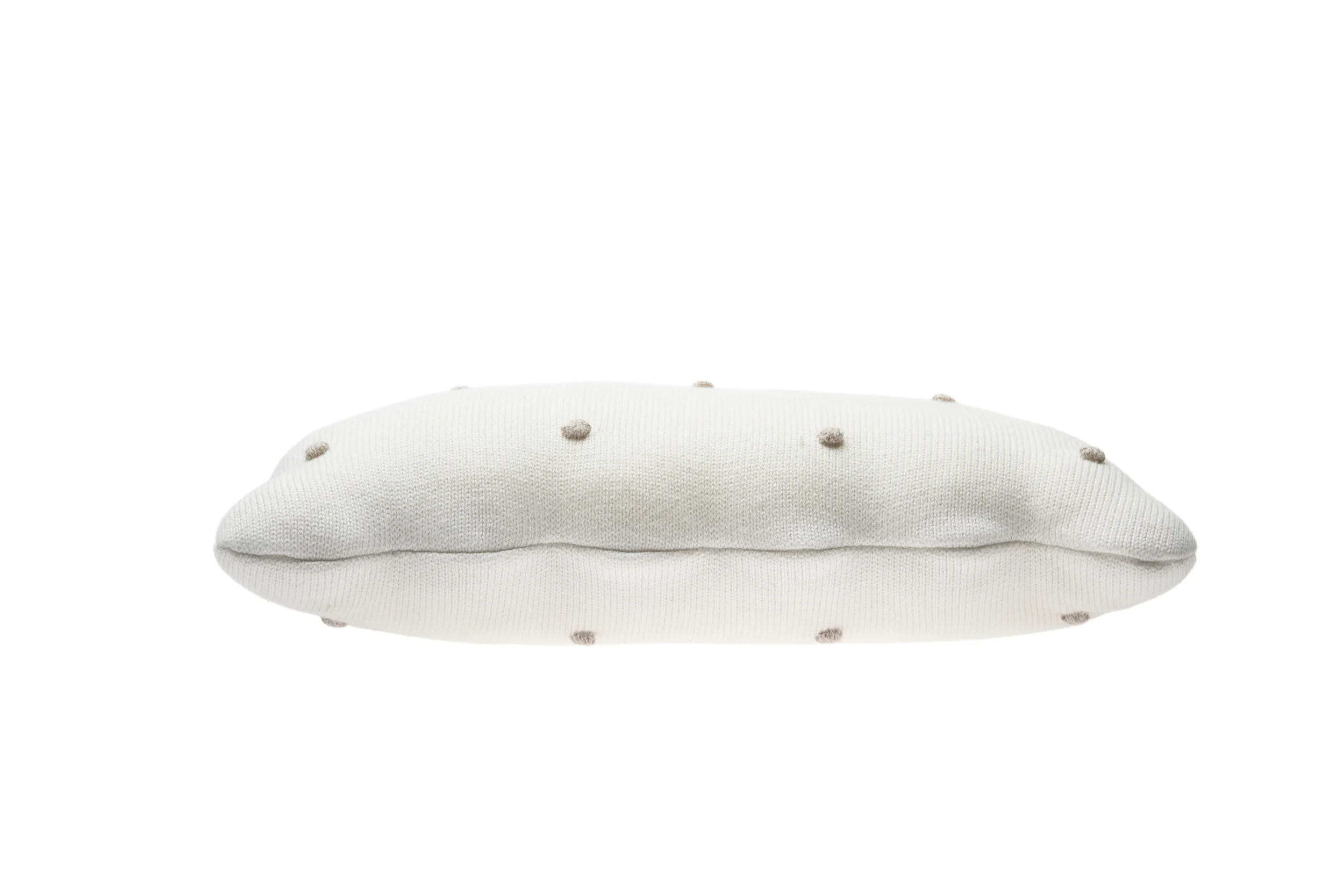 BISCUIT - Coussin en tricot en coton | Beige