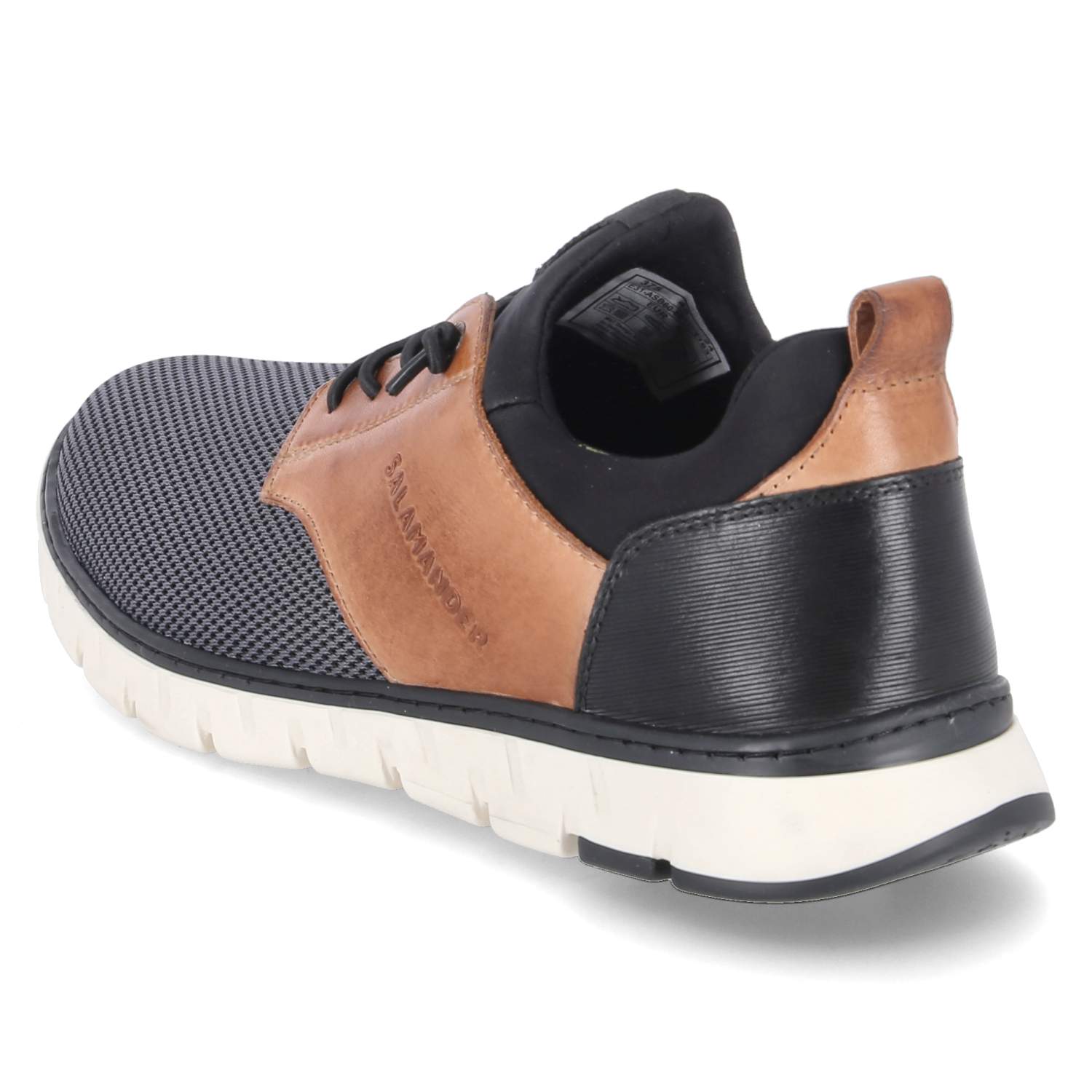 Salamander Slipper - dark grey / cognac