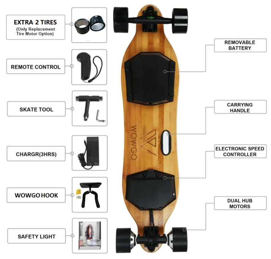 Longboard électrique WOWGO 2S