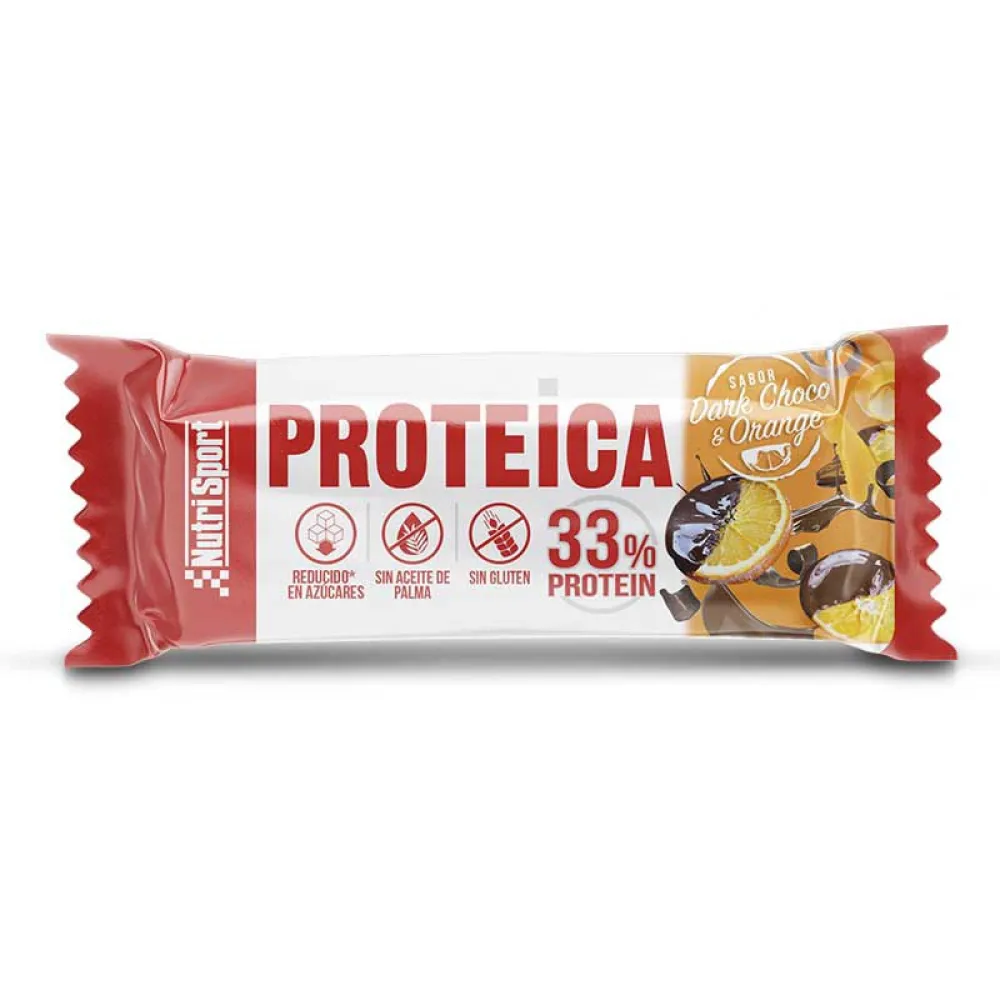 Nutrisport 33% Proteinriegel Zartbitterschokolade und Orange 44g