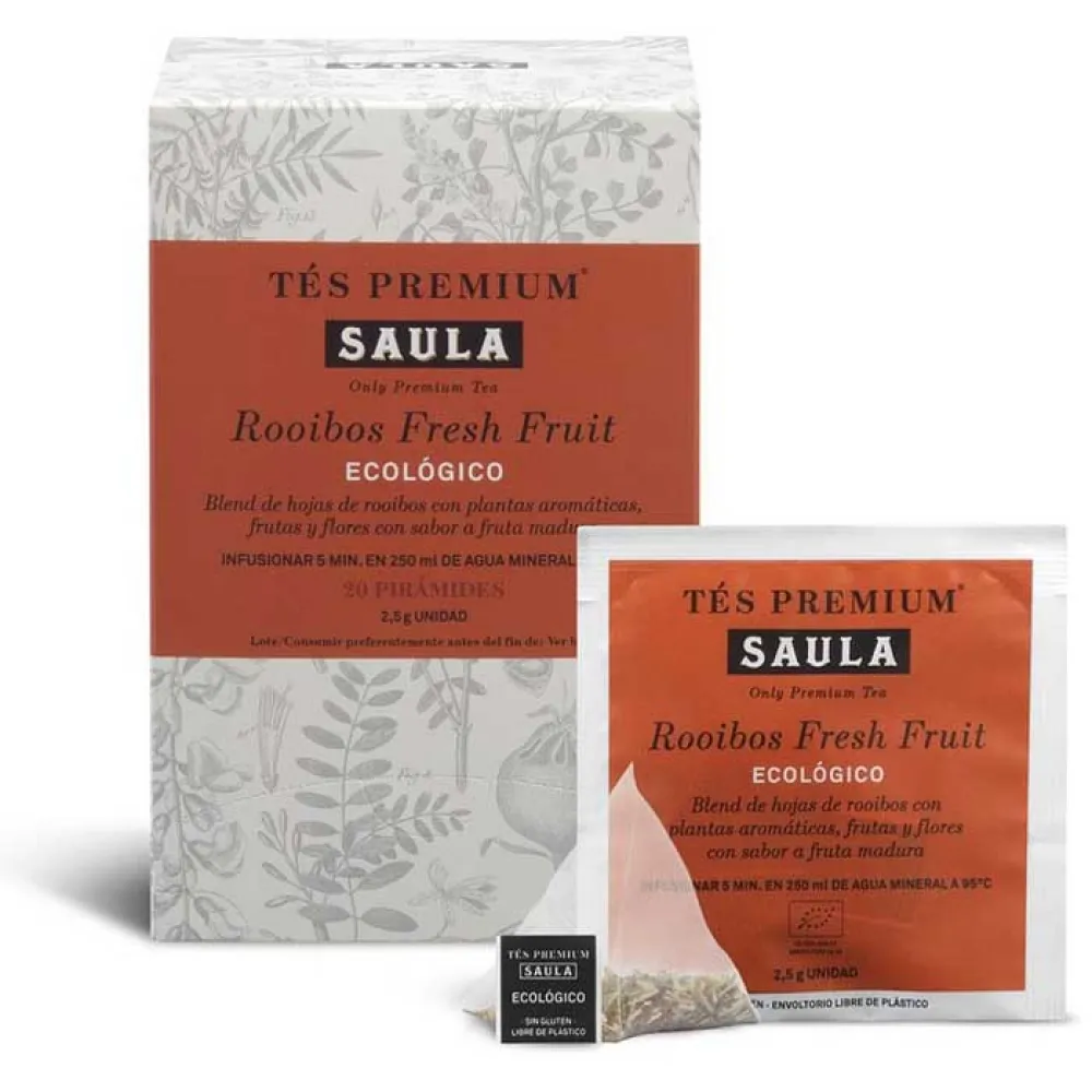 Saula Rooibos Frische Frucht Pyramiden Aufguss 20 einheiten