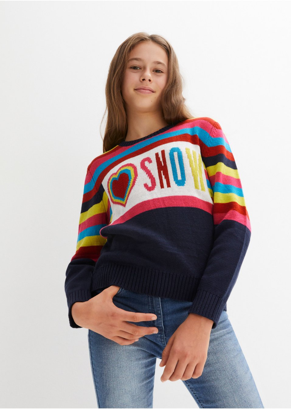 Pull en maille fille