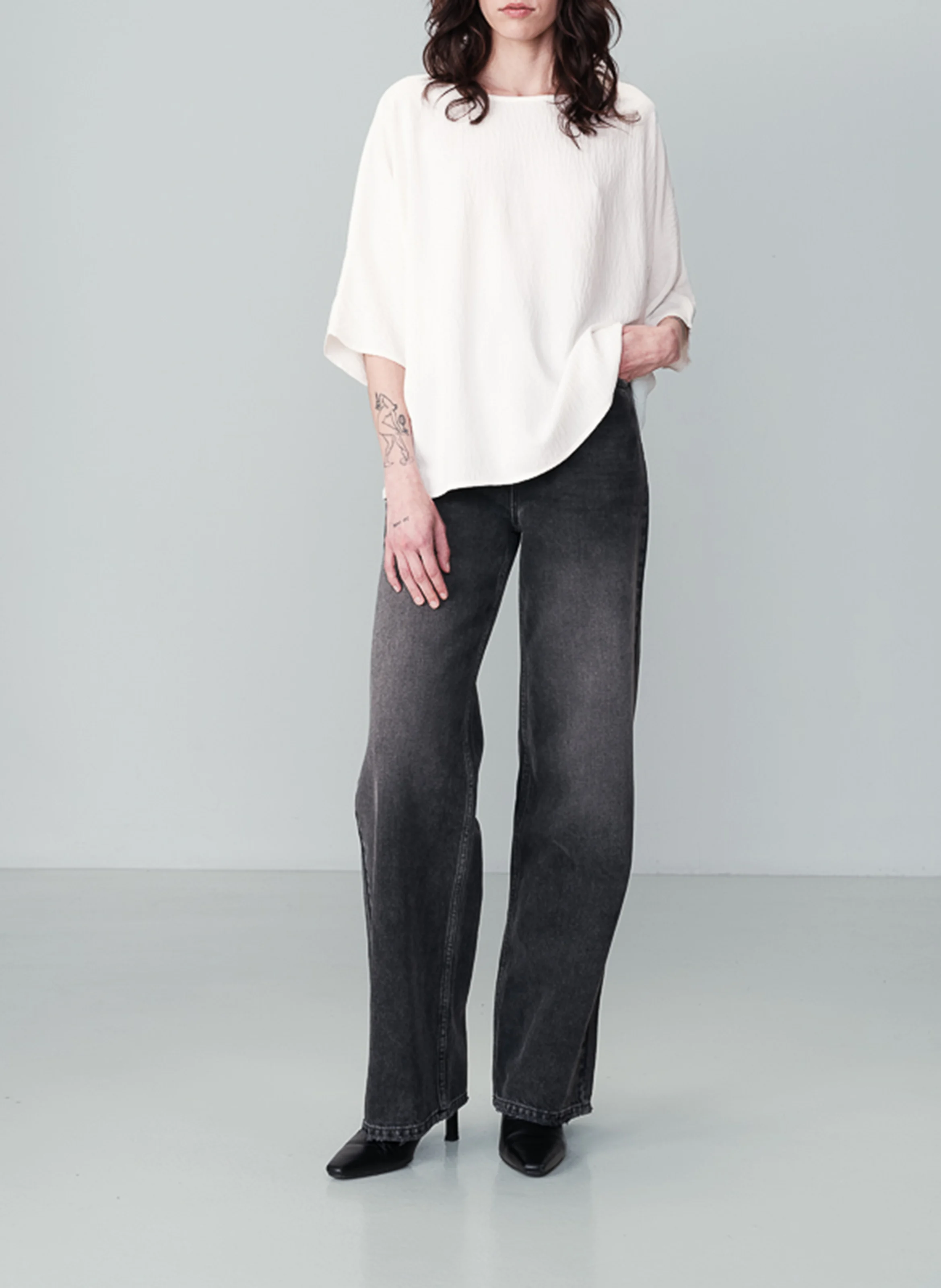 NAVEL - Top col rond ample | Beige