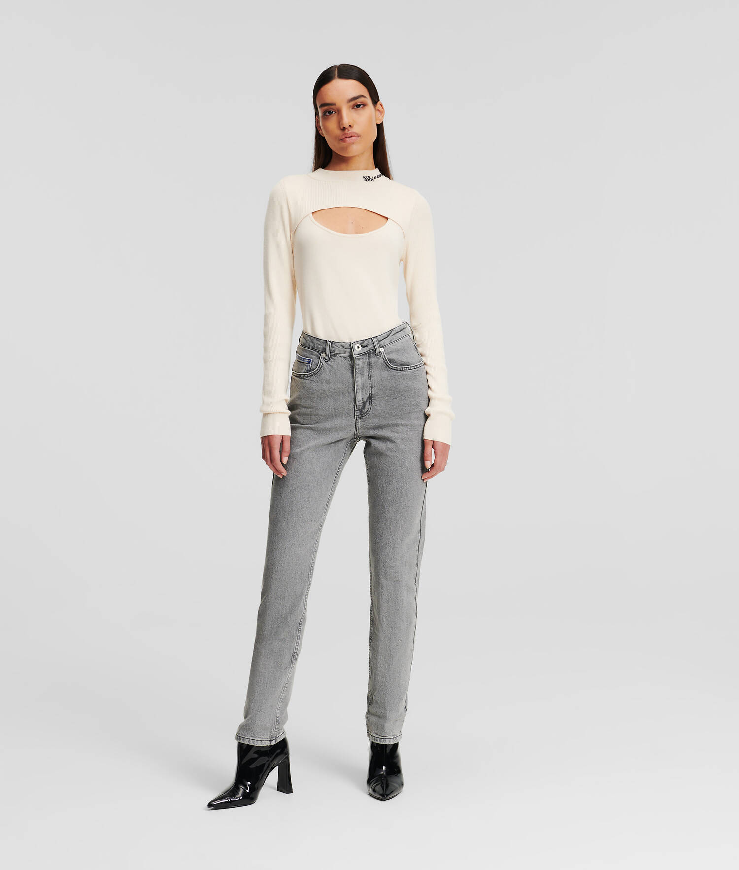 JEAN TAILLE HAUTE FUSELÉ KLJ