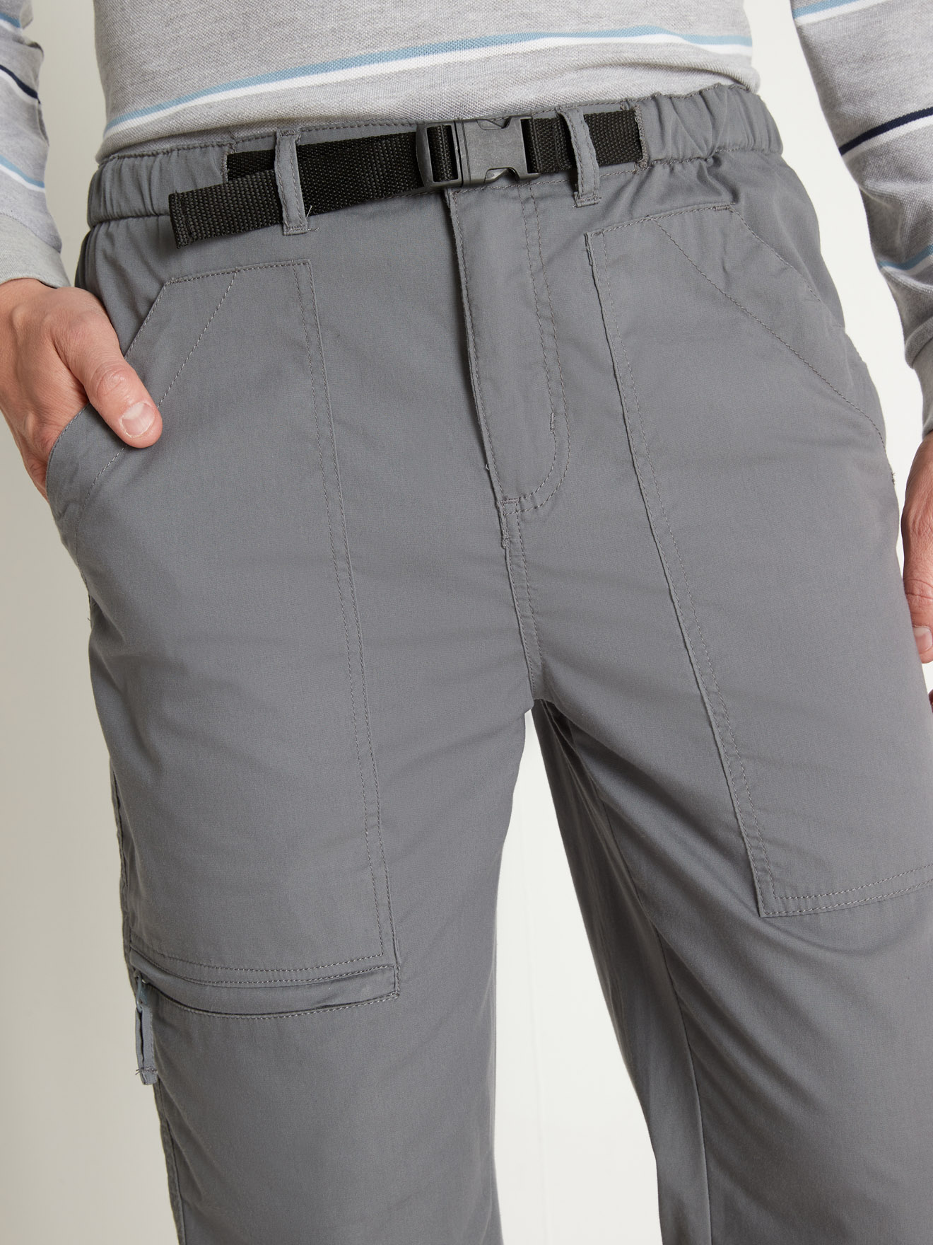 Pantalon multipoches tissu léger