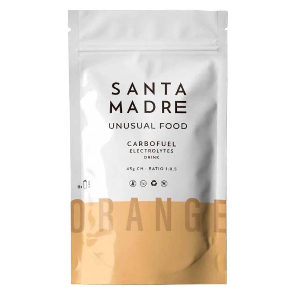 Santa madre CarboFuel 45CHO Energetiepulver in Einzeldosis Orange 52g
