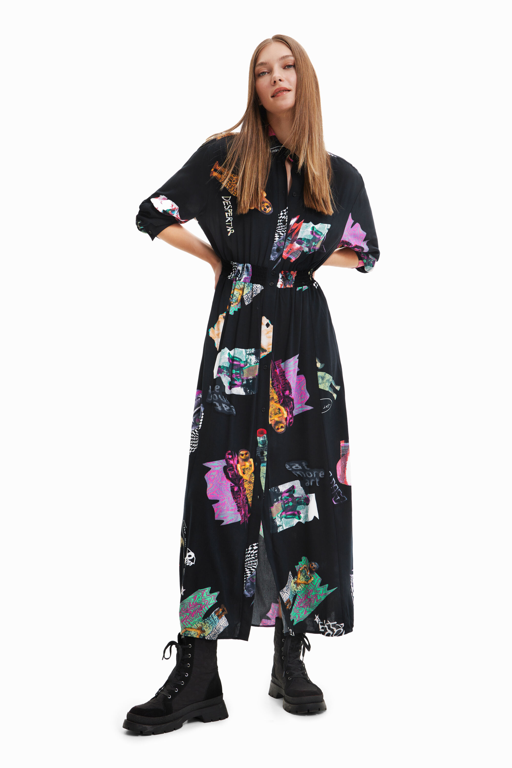 Robe chemise midi
