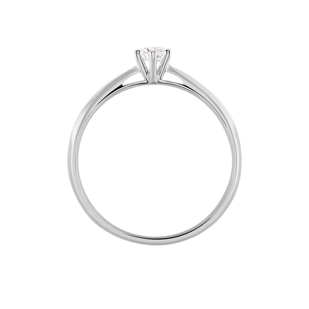 Bague Solitaire Veronika Or Blanc Diamant