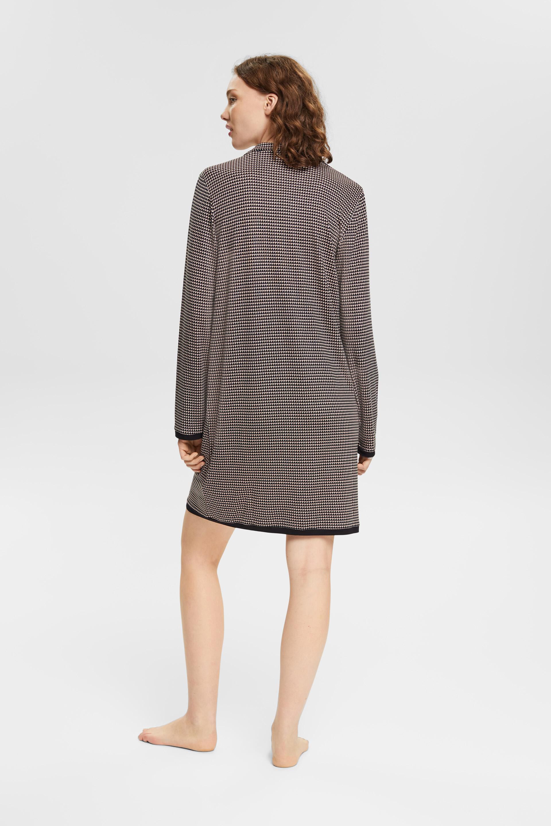Chemise de nuit à motif all-over