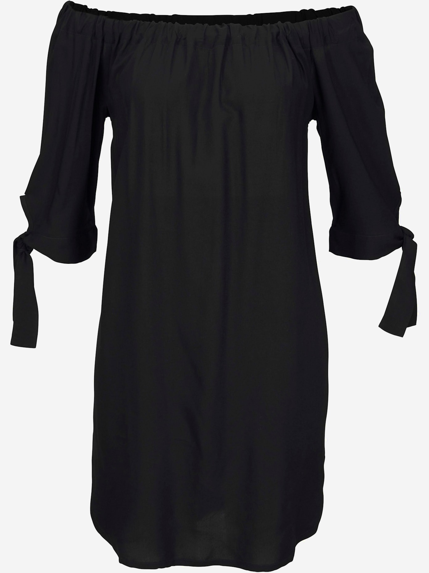 Robe chemisier élastique à l'encolure