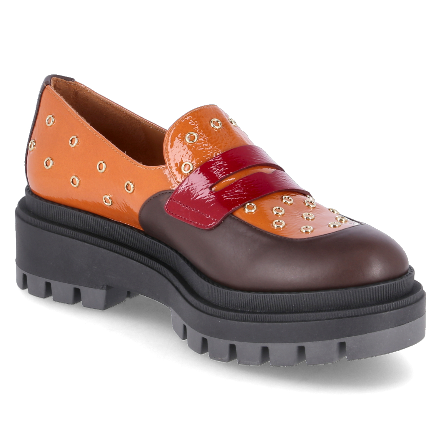 Chie Mihara Loafer WYLOW - cafe canela fuego