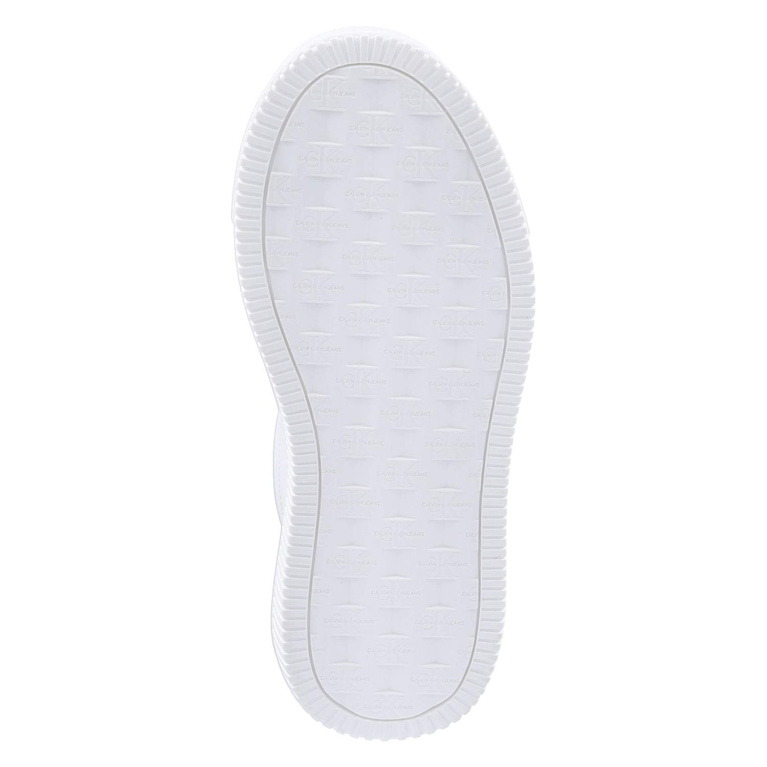 Calvin Klein Low Sneaker CHUNKY CUPSOLE MONO LTH - bright white
