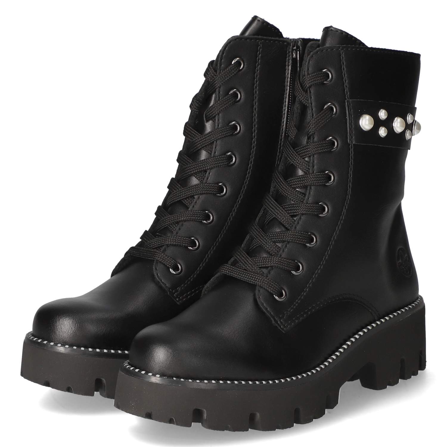 Rieker Schnürstiefeletten - schwarz