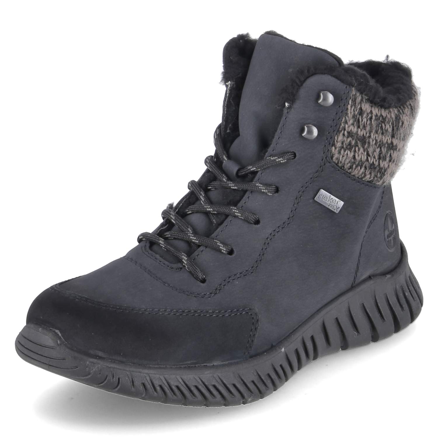 Rieker Winterstiefeletten  - pazifik/anthrazit