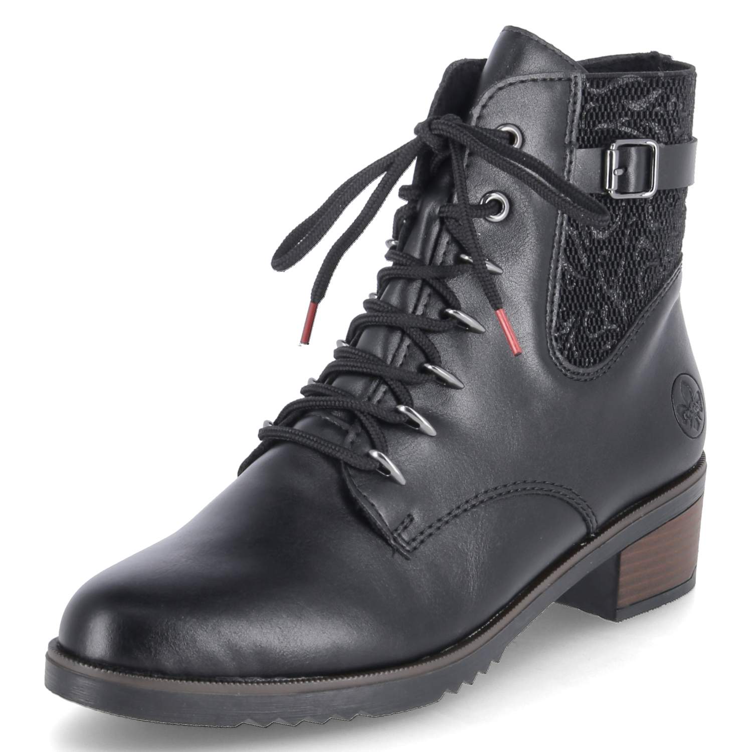 Rieker Schnürstiefeletten - schwarz
