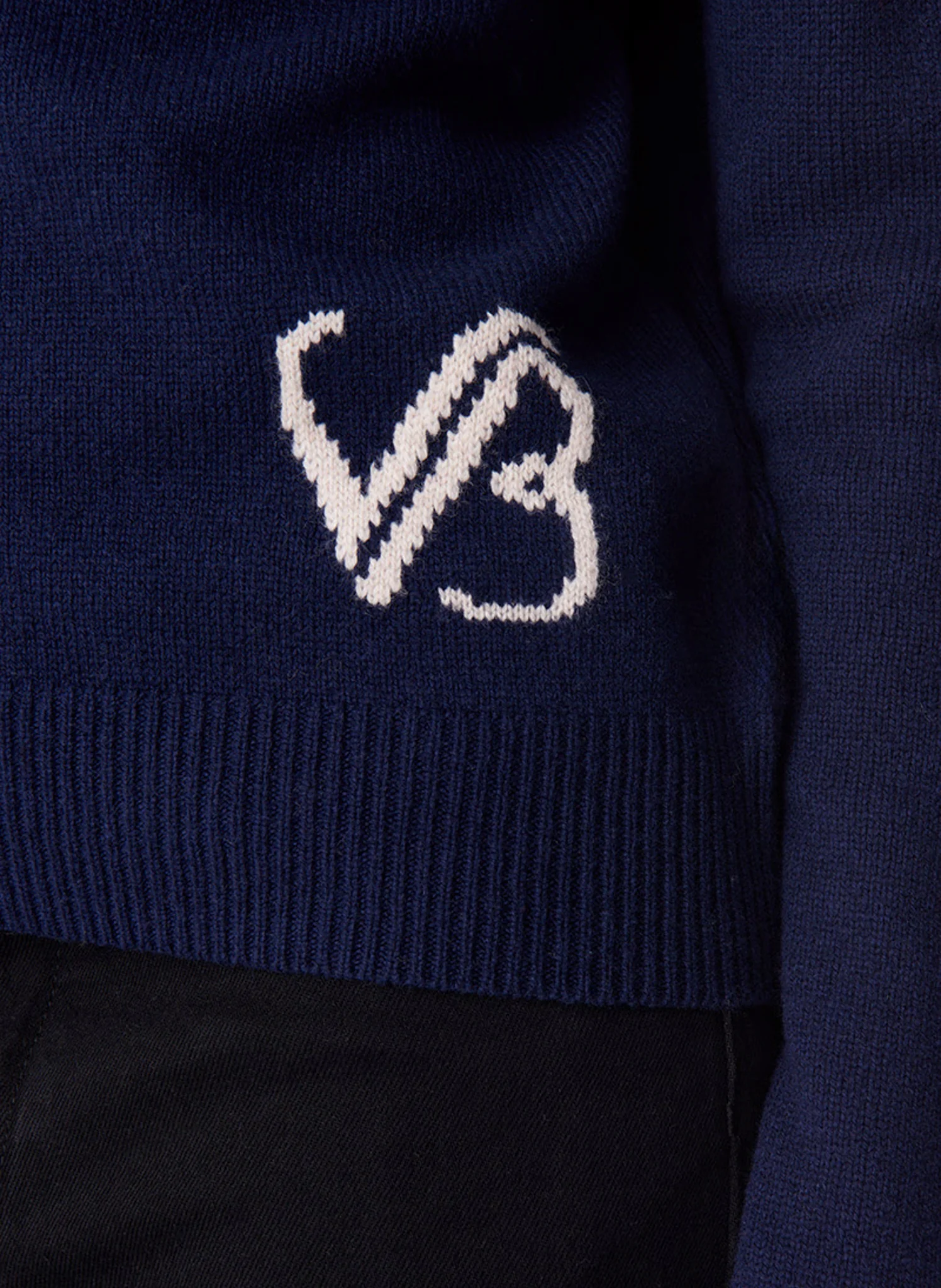 DITTY - Pull droit en laine | Bleu