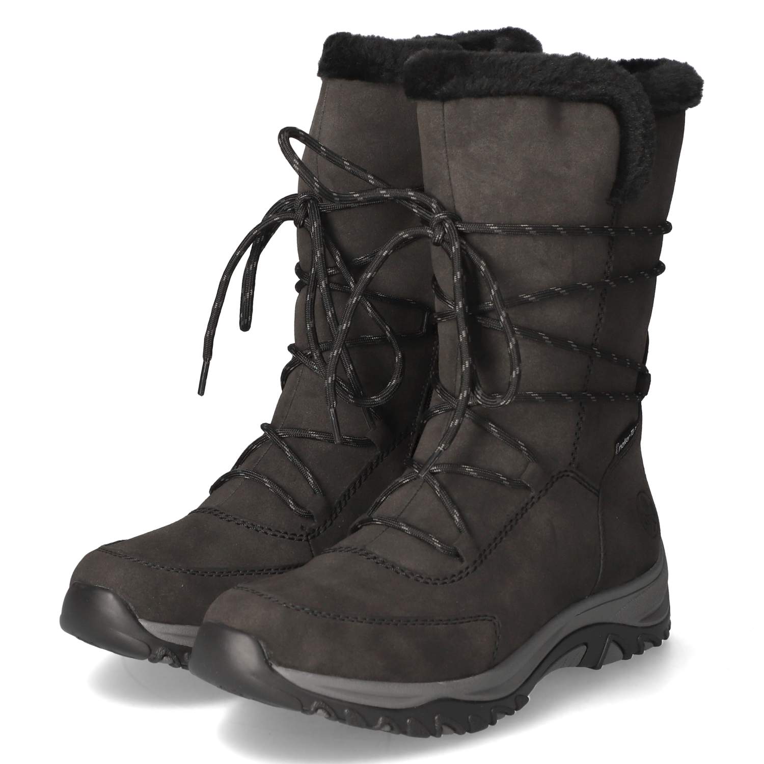 Rieker Schnürstiefel - grau
