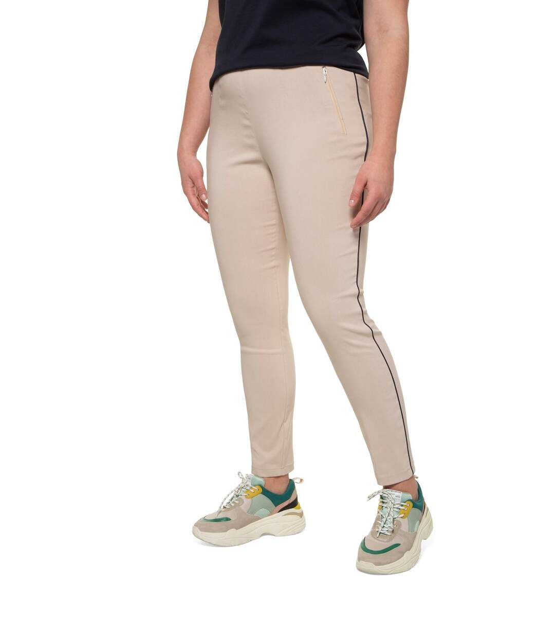 ULLA POPKEN Pantalon Bengali crème