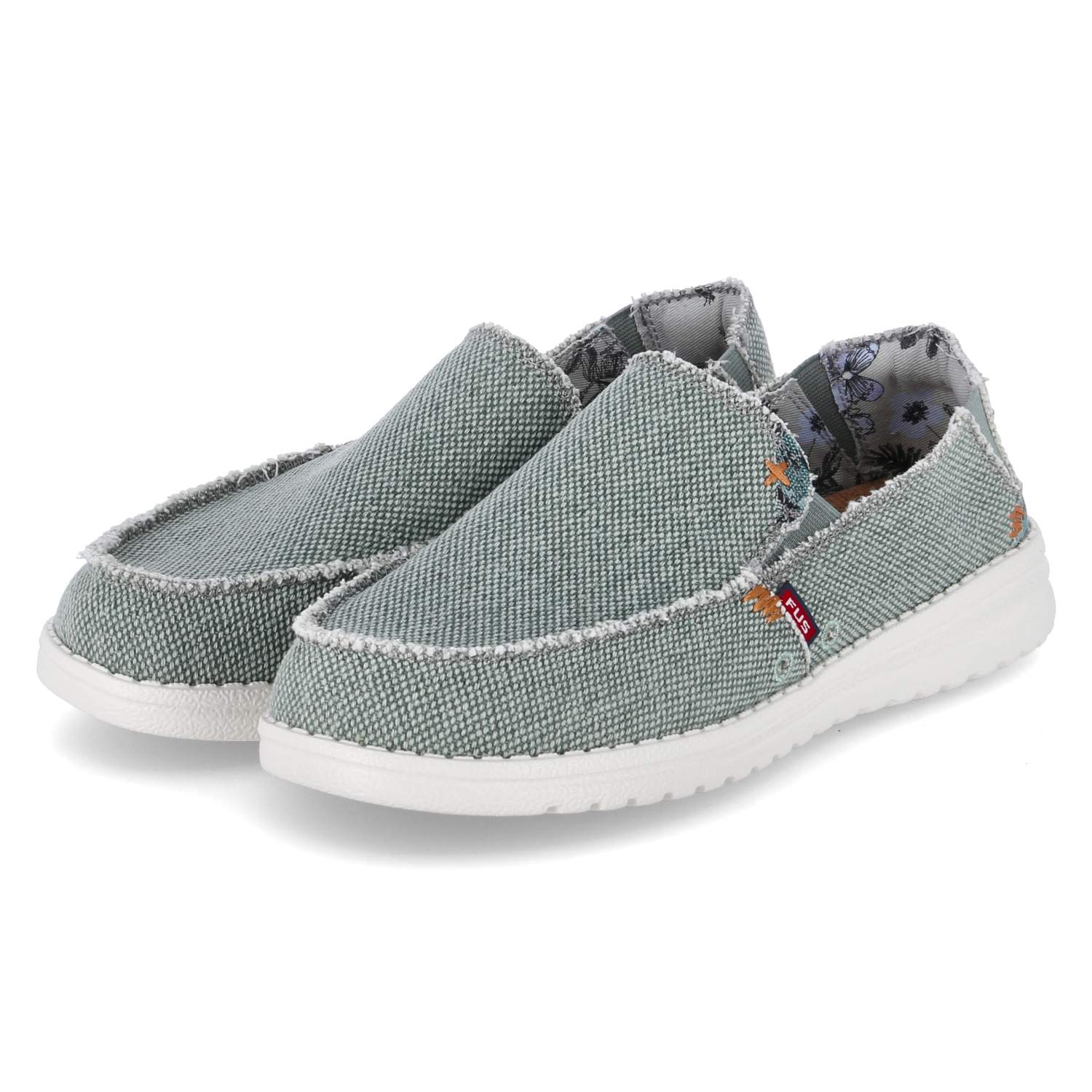 Fusion Mokassins JOHN - blk washed canvas