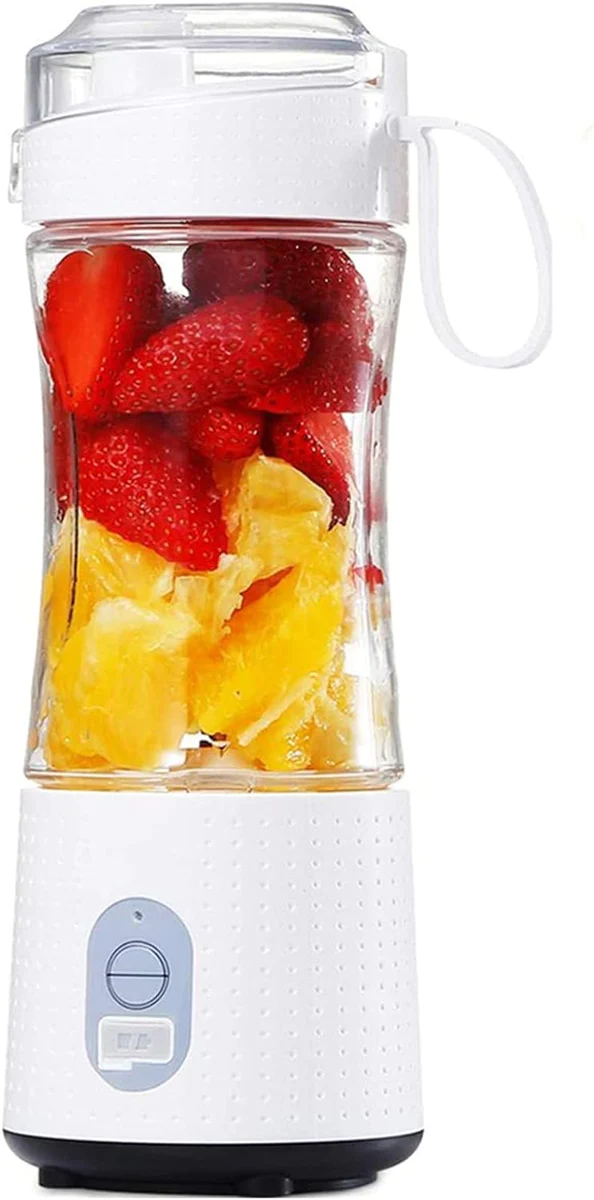 Blender électrique portable Smoothie 0,38L avec USB rechargeable blanc