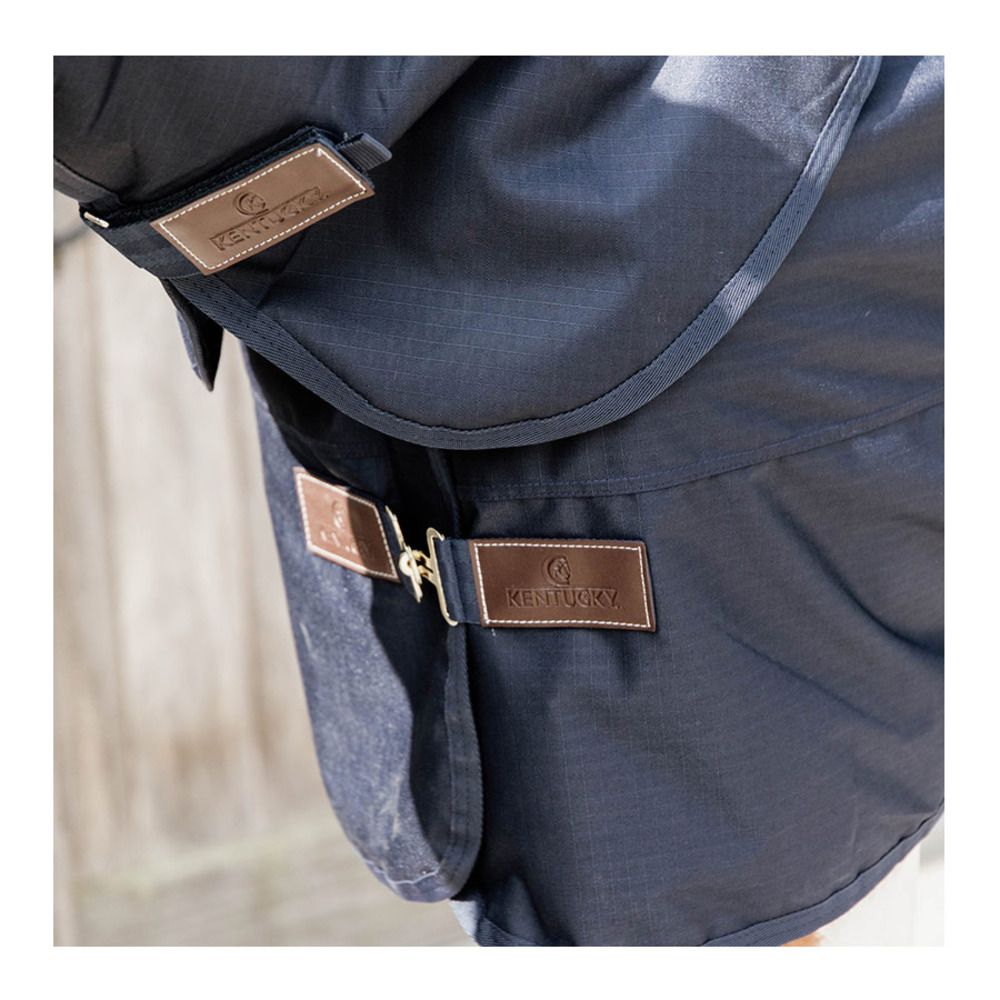 Kentucky ALL WEATHER QUICK DRY 600D 150G - Couverture de paddock + couvre-cou amovible navy