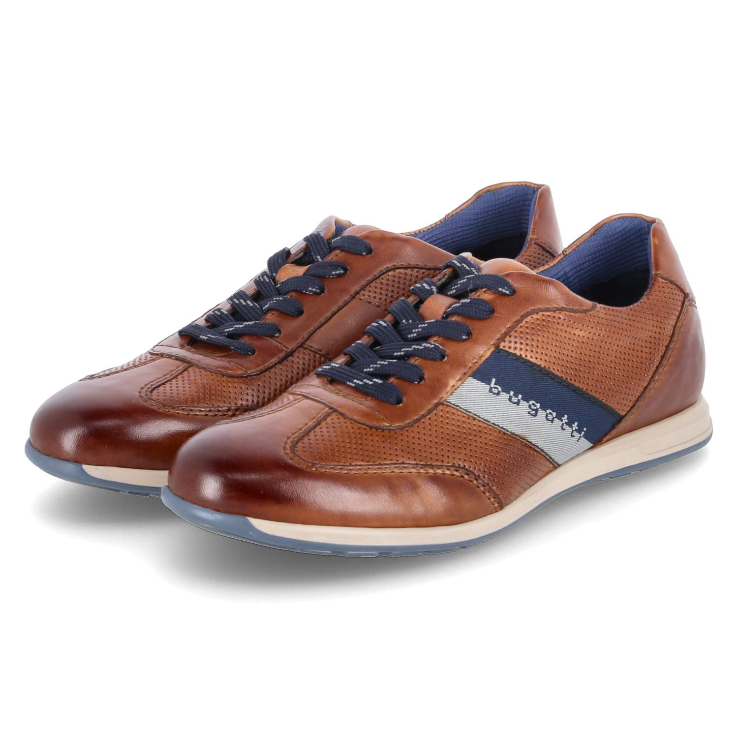 Bugatti Low Sneaker - cognac