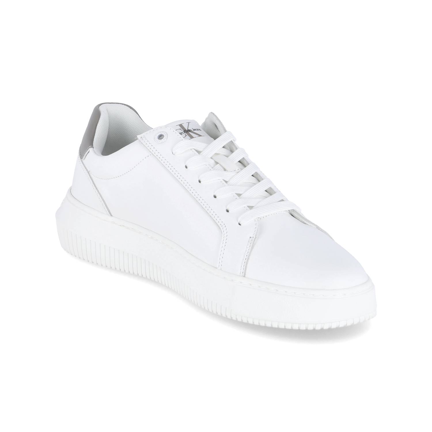 Calvin Klein Low Sneaker CHUNKY CUPSOLE MONO LTH - bright white